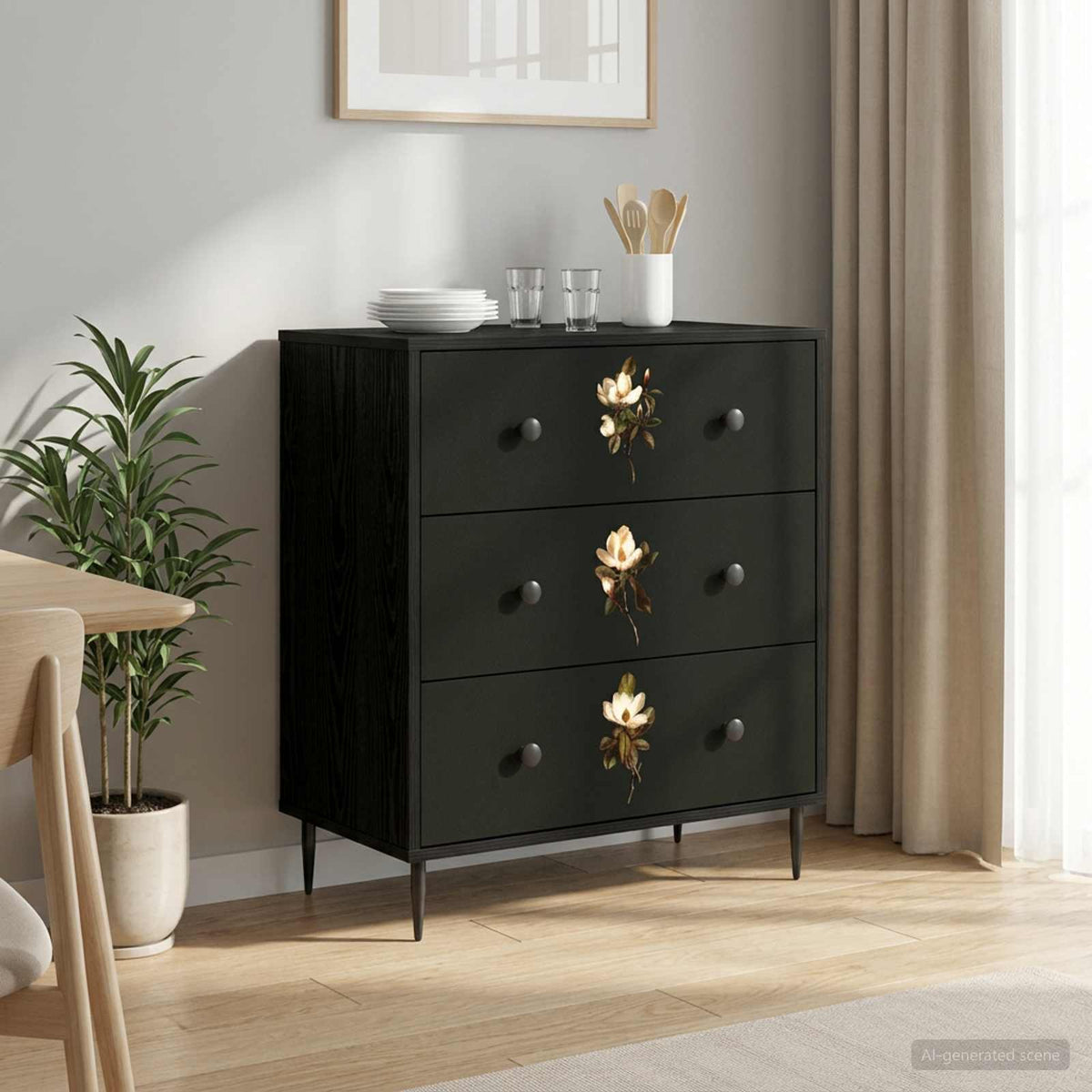 Komoda RHENEN 66 x 36,5 x 76 cm