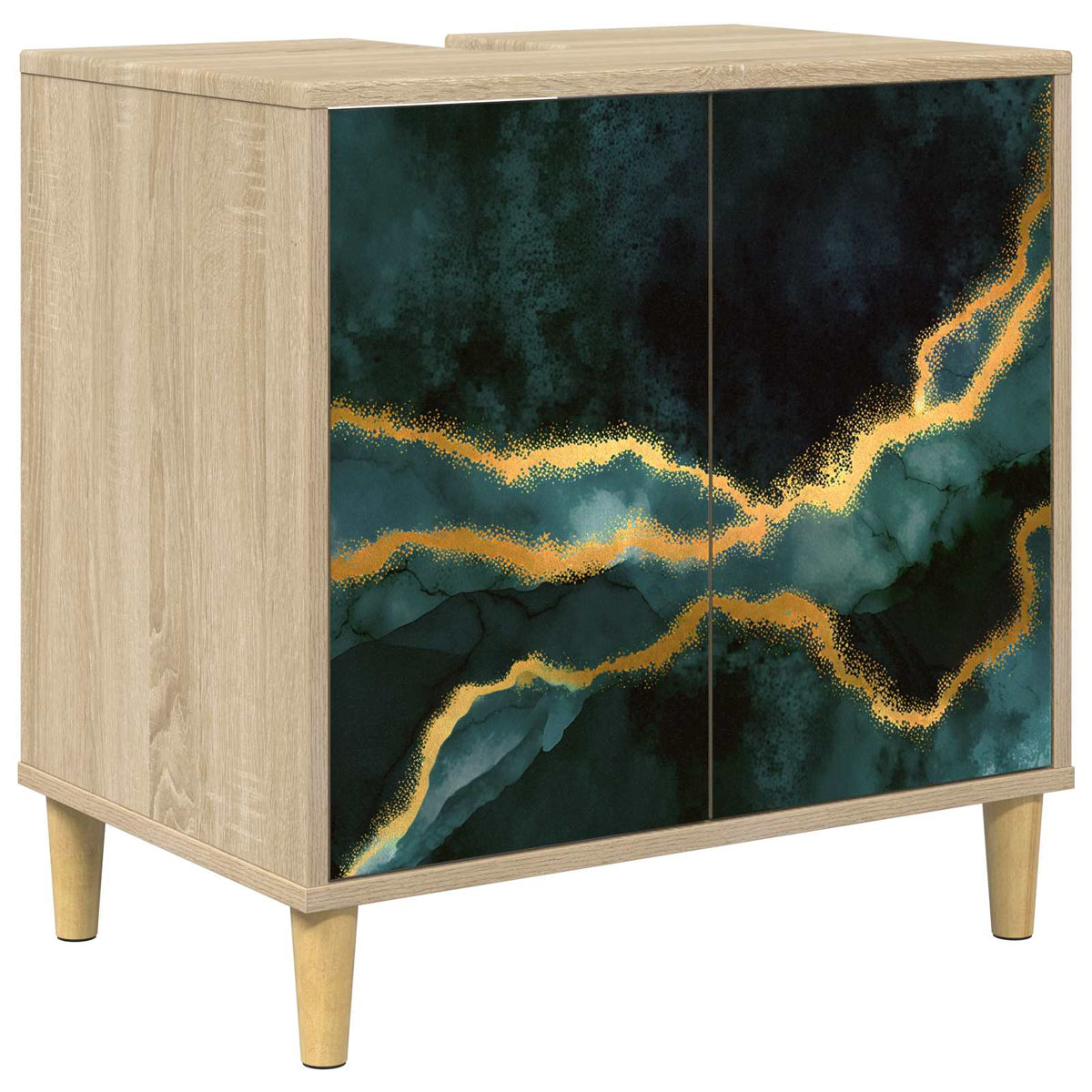 Kupaonski ormar WIJHE Sonoma 60 x 40 x 60 cm Konstruirano drvo