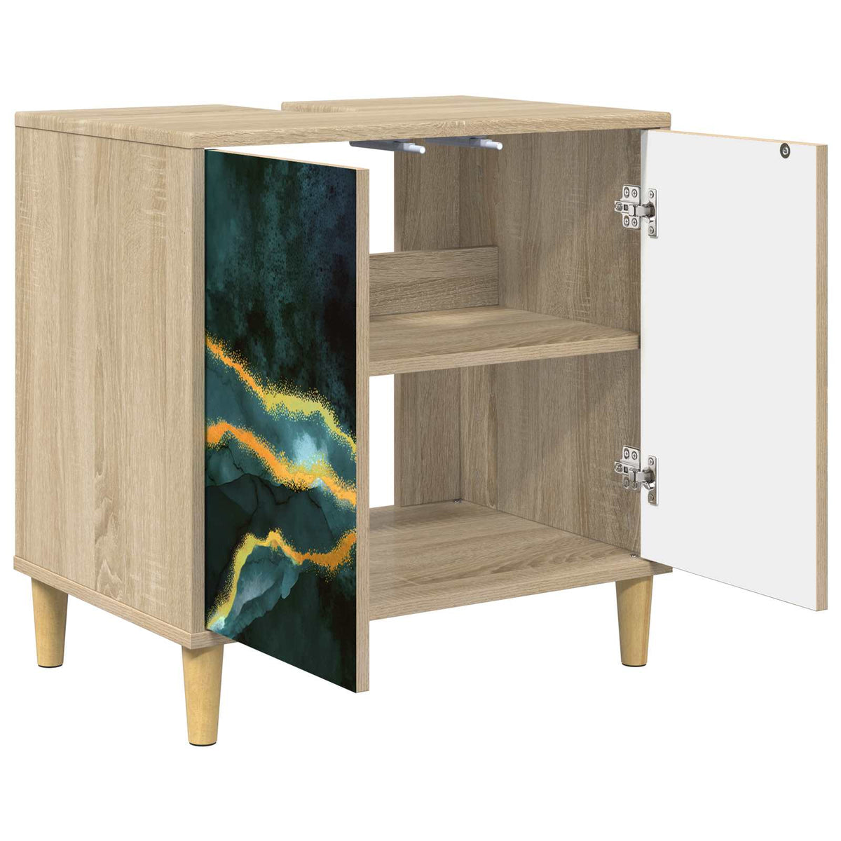 Kupaonski ormar WIJHE Sonoma 60 x 40 x 60 cm Konstruirano drvo