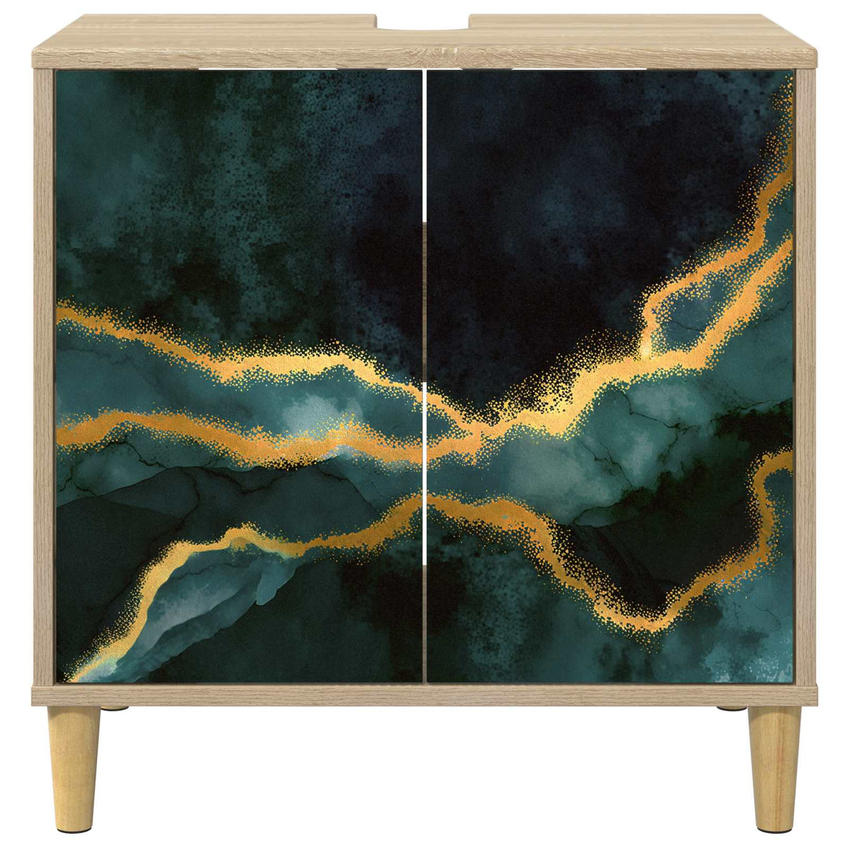 Kupaonski ormar WIJHE Sonoma 60 x 40 x 60 cm Konstruirano drvo