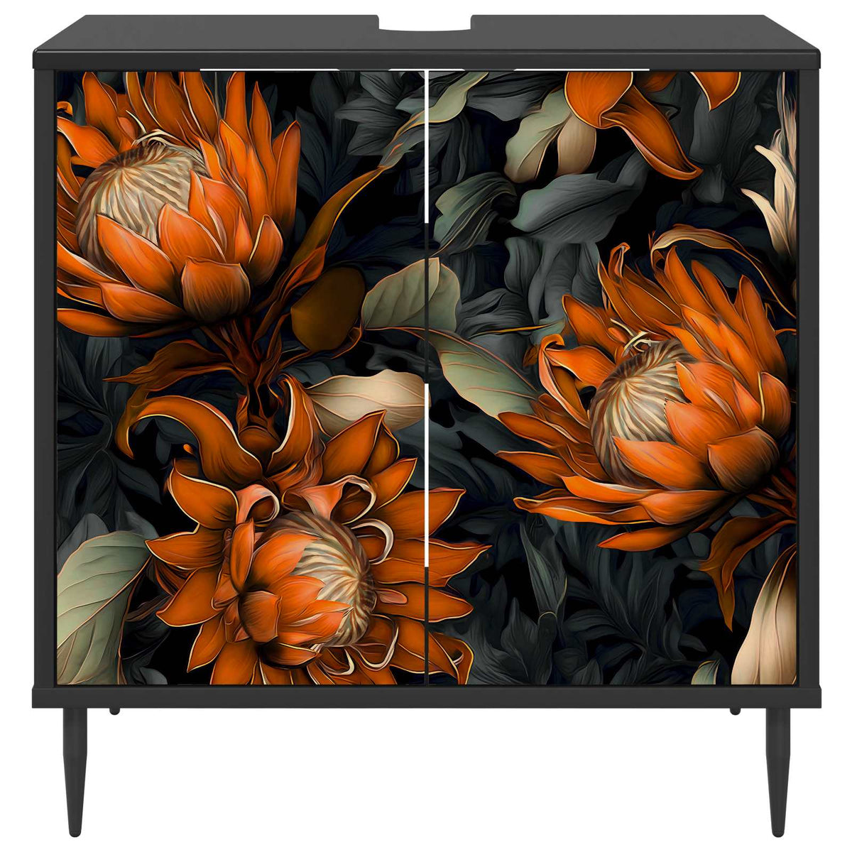 Kupaonski ormar LOCHEM Crni hrast 60 x 40 x 61 cm
