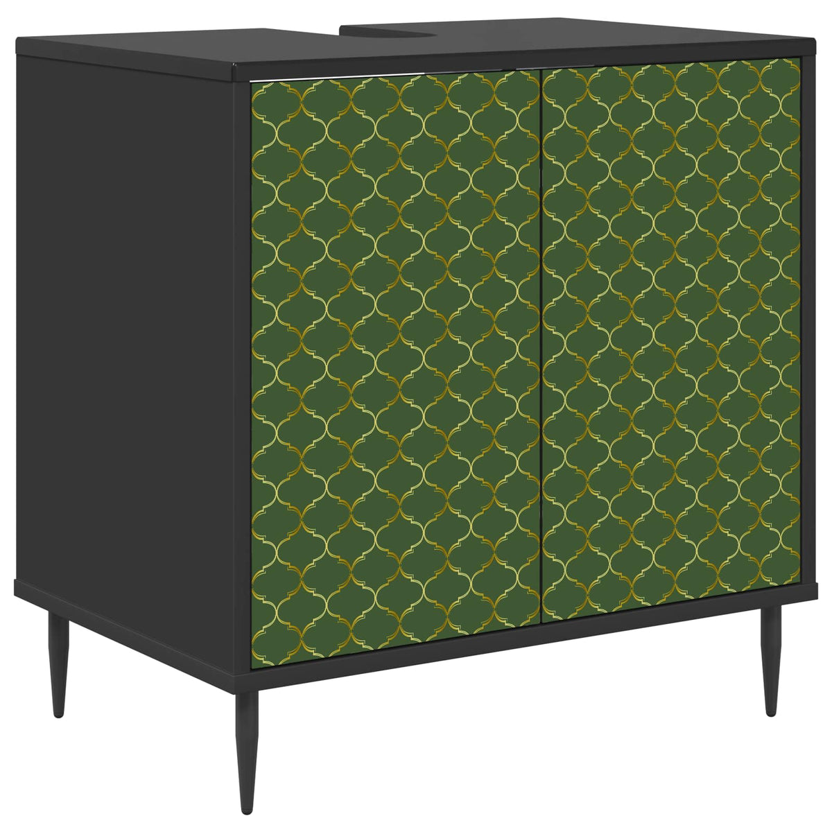 Kupaonski ormar GELEEN Crni hrast 60 x 40 x 61 cm