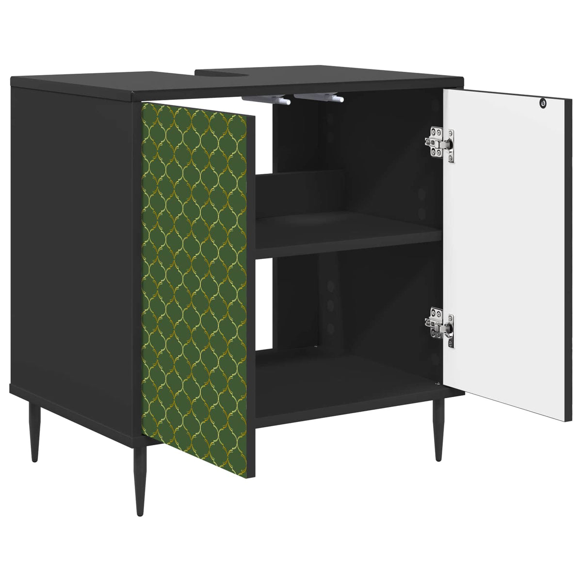 Kupaonski ormar GELEEN Crni hrast 60 x 40 x 61 cm