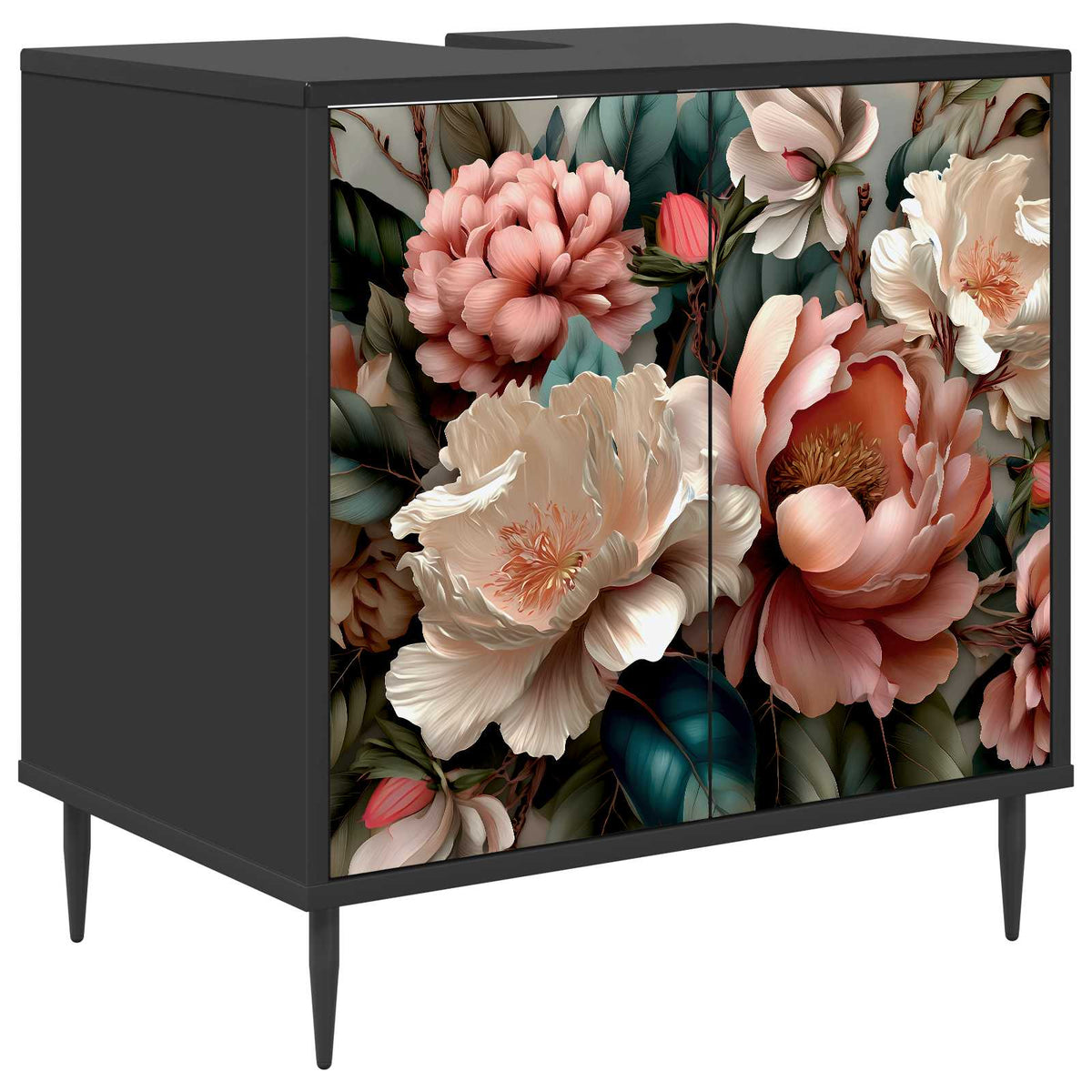 Kupaonski ormar BORNE Crni hrast 60 x 40 x 61 cm