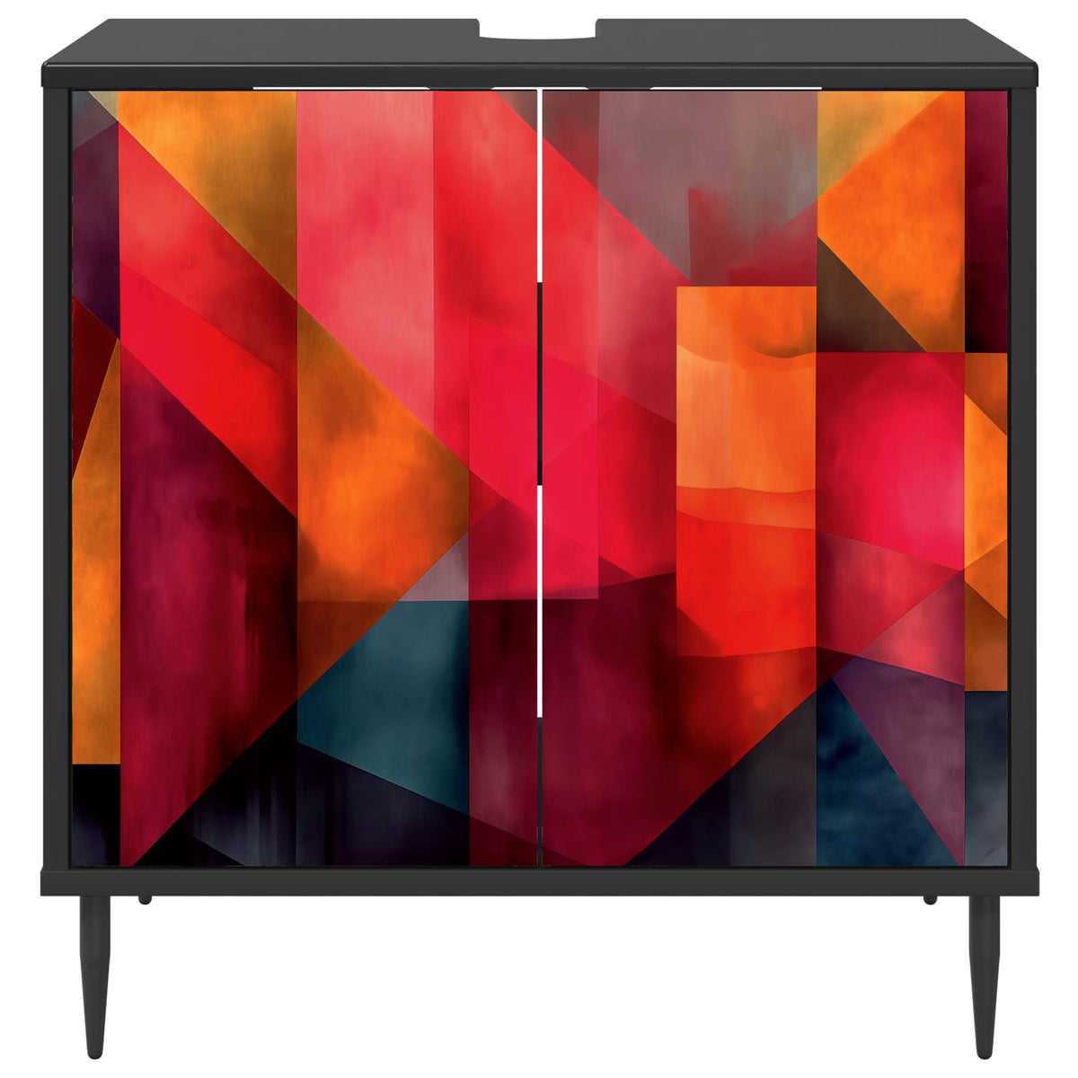 Kupaonski ormar HEESCH Crni hrast 60 x 40 x 61 cm