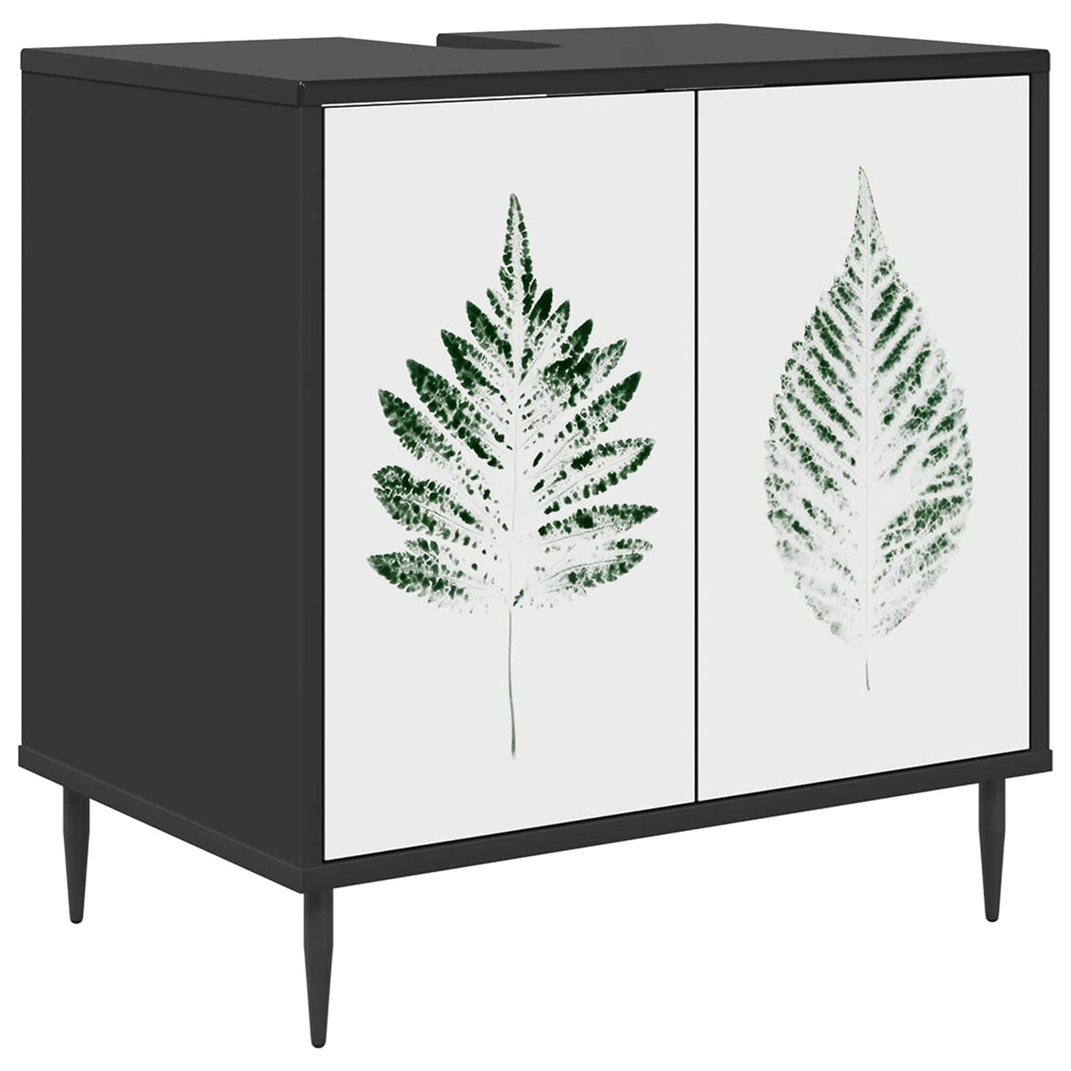 Kupaonski ormar HANAU Crni hrast 60 x 40 x 61 cm