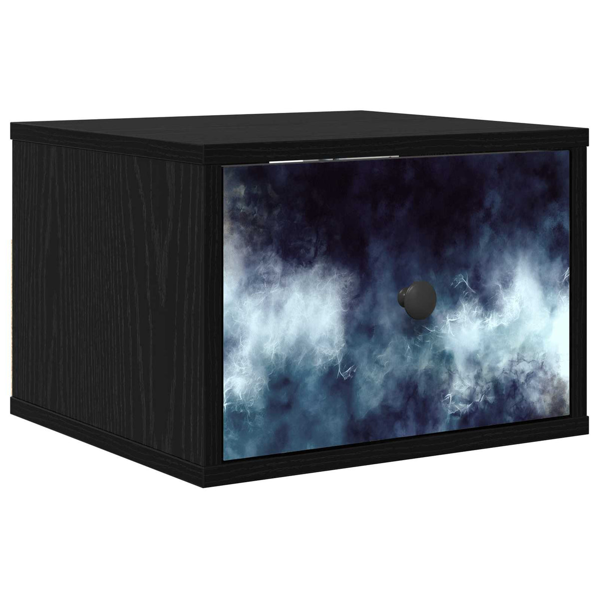 Wall-mounted noćni ormarić RAALTE Crni hrast 36 x 33 x 25 cm