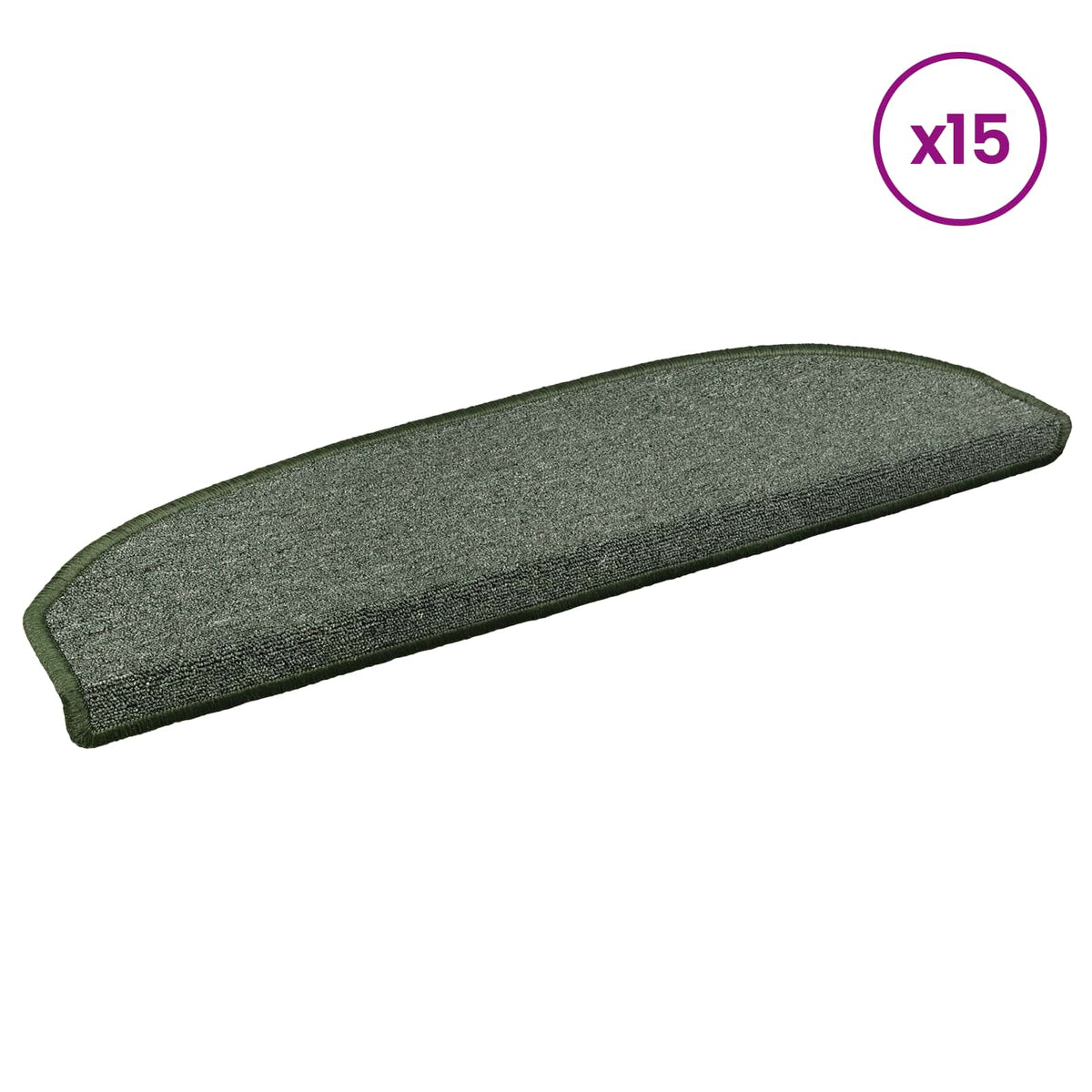 Samoljepljivi stepenasti ulošci Polukružni 15 pcs Tamnozelena