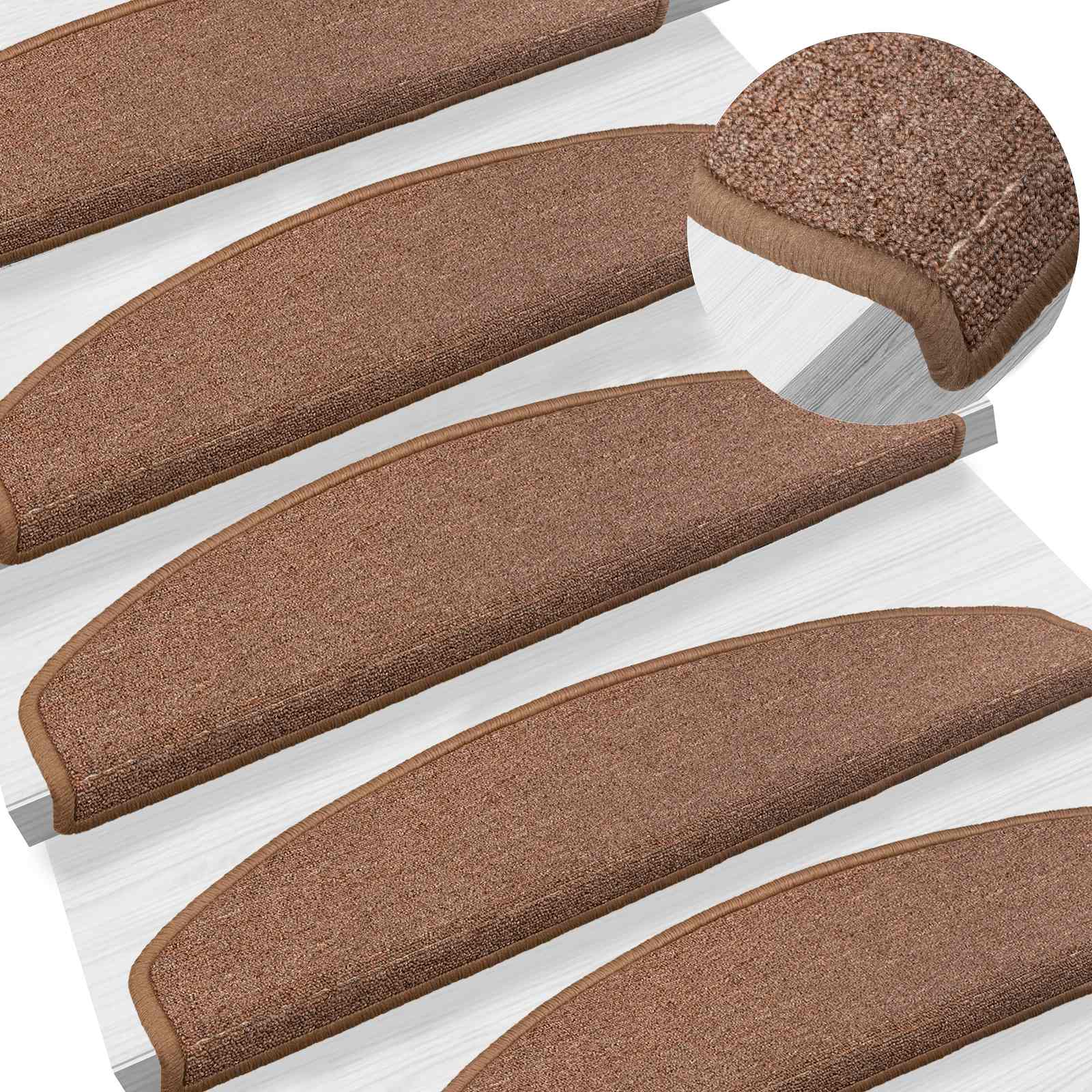 Samoljepljivi stepenasti ulošci 15 pcs Smeđa 80 x 24,5 x 3,5 cm