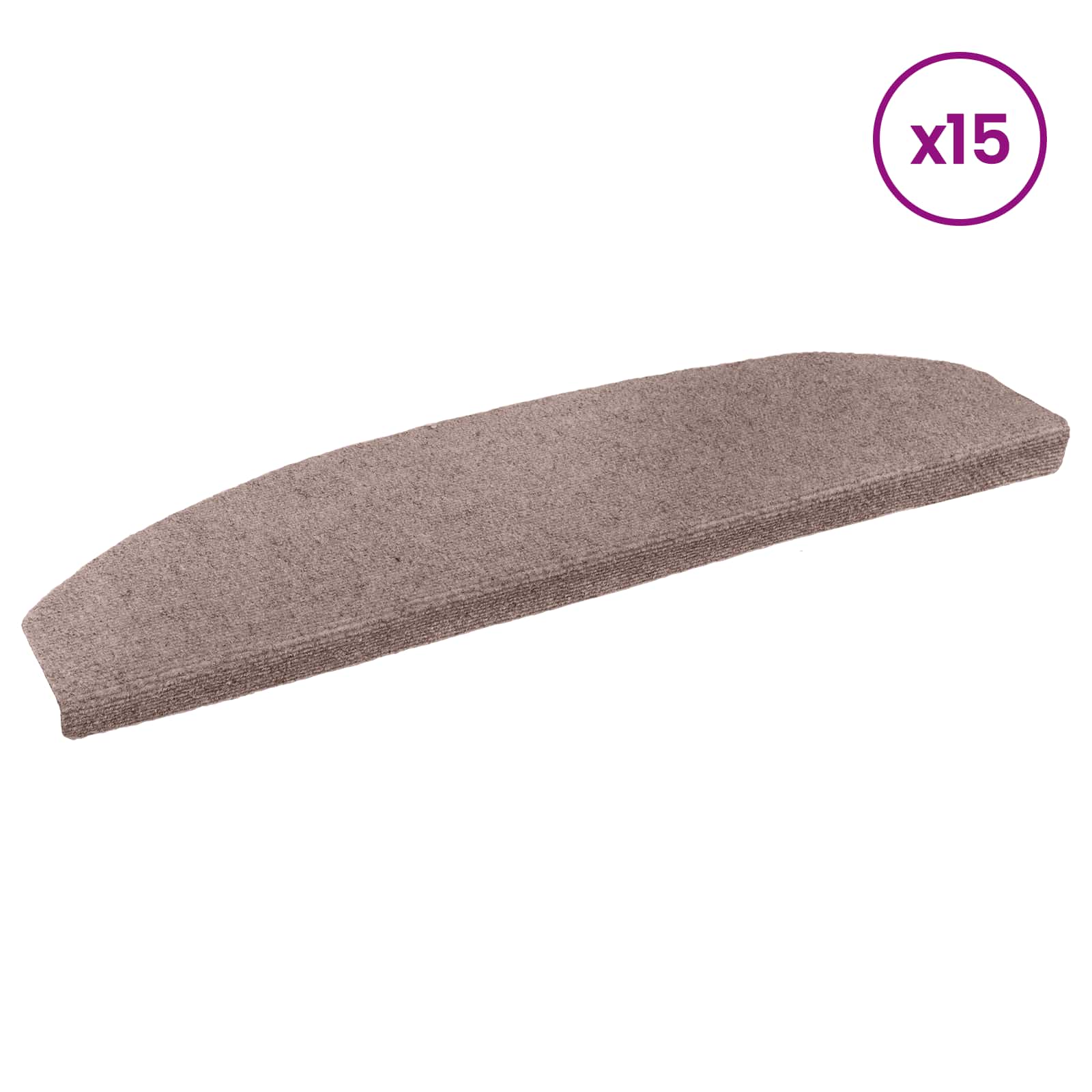 Samoljepljivi stepenasti ulošci 15 pcs Bež 80 x 24,5 x 3,5 cm