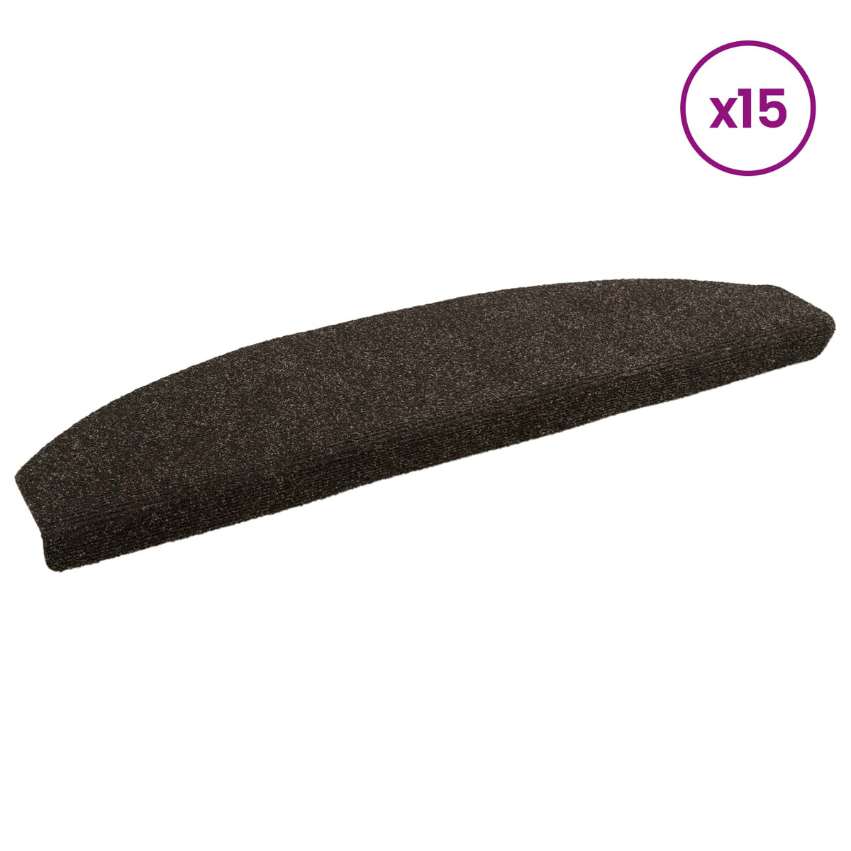 Samoljepljivi stepenasti ulošci Polukružni 15 pcs Tamno smeđa
