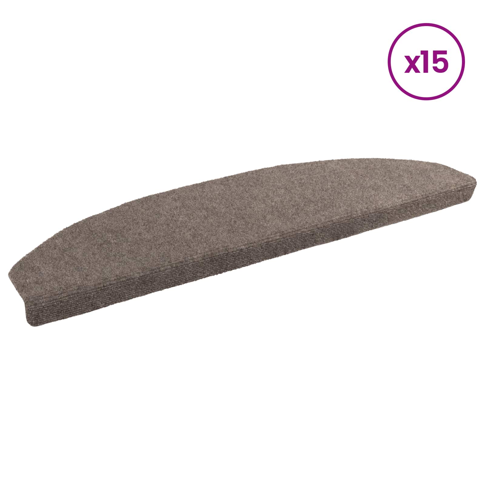 Samoljepljivi stepenasti ulošci 15 pcs Mocha 80 x 24,5 x 3,5 cm