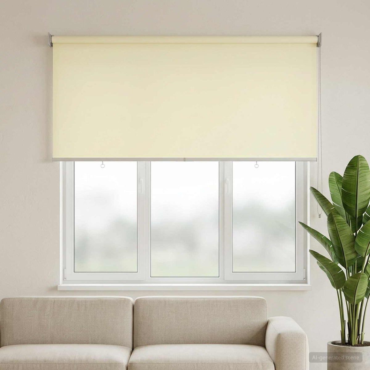 Roleta zaštita od UV zračenja Krem 120 x 140 cm Poliester