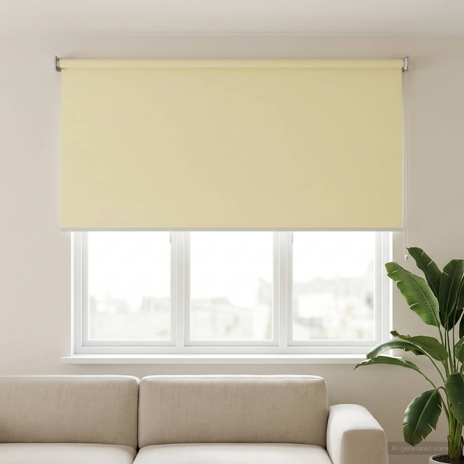 Roleta zaštita od UV zračenja Krem 160 x 140 cm Poliester