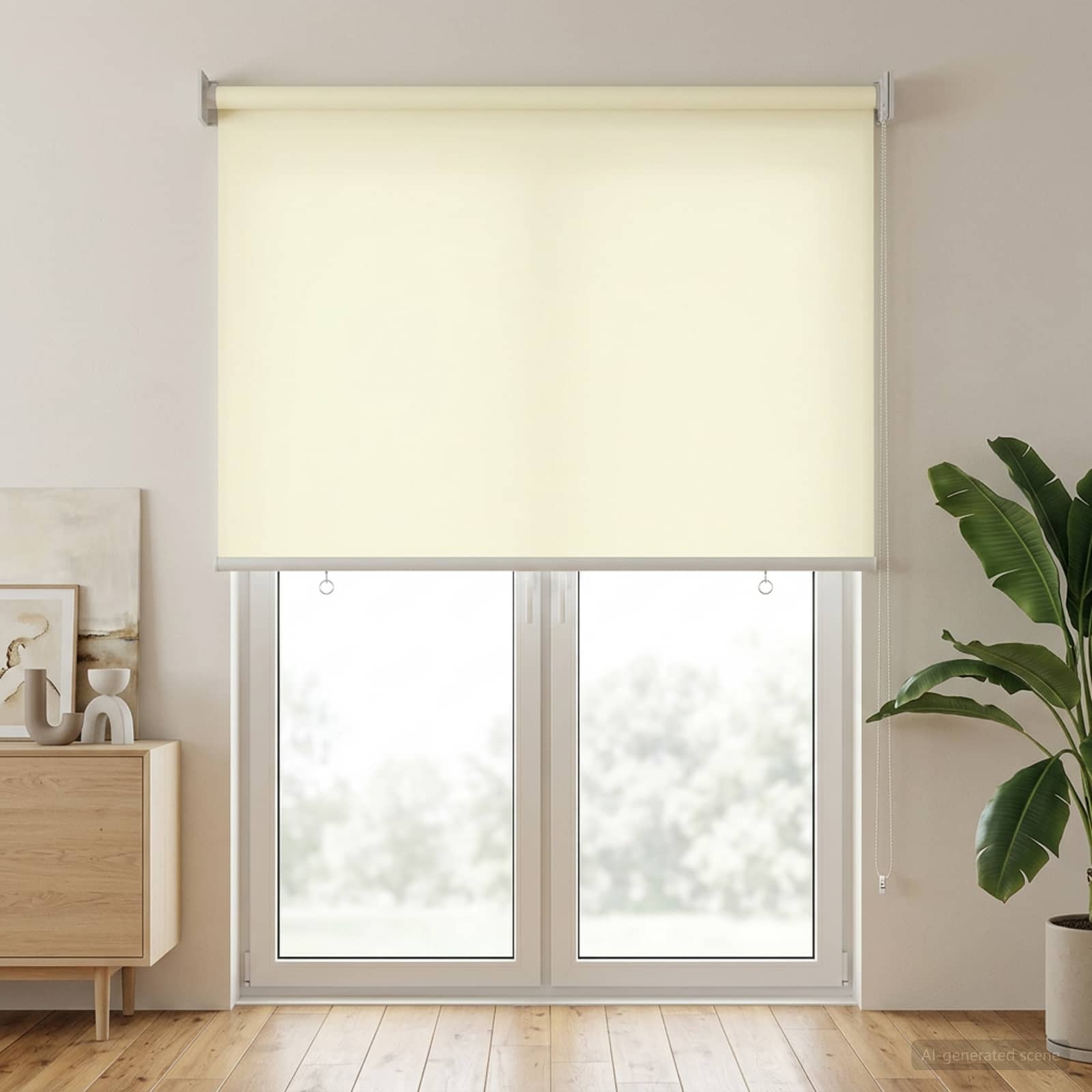 Rolo zavjesa za vanjsku uporabu s UV zaštitom Krem 80 x 230 cm
