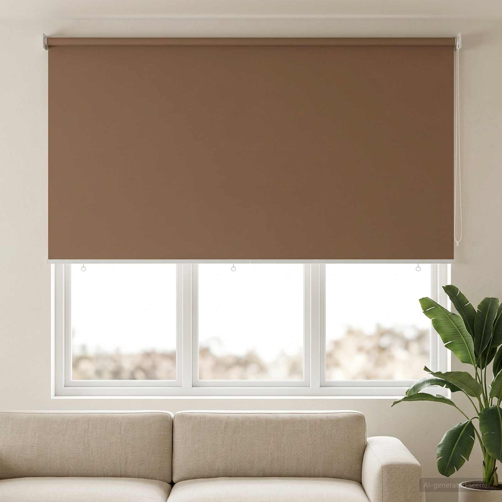 Roleta zaštita od UV zračenja Sivosmeđa 200 x 140 cm Poliester
