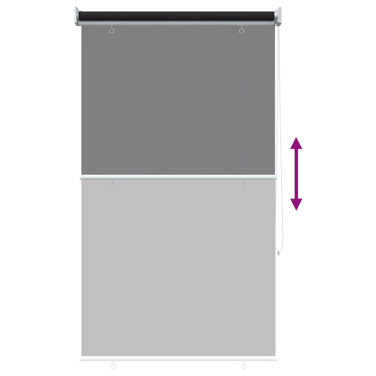 Roleta zaštita od UV zračenja Antracit 60 x 140 cm Poliester