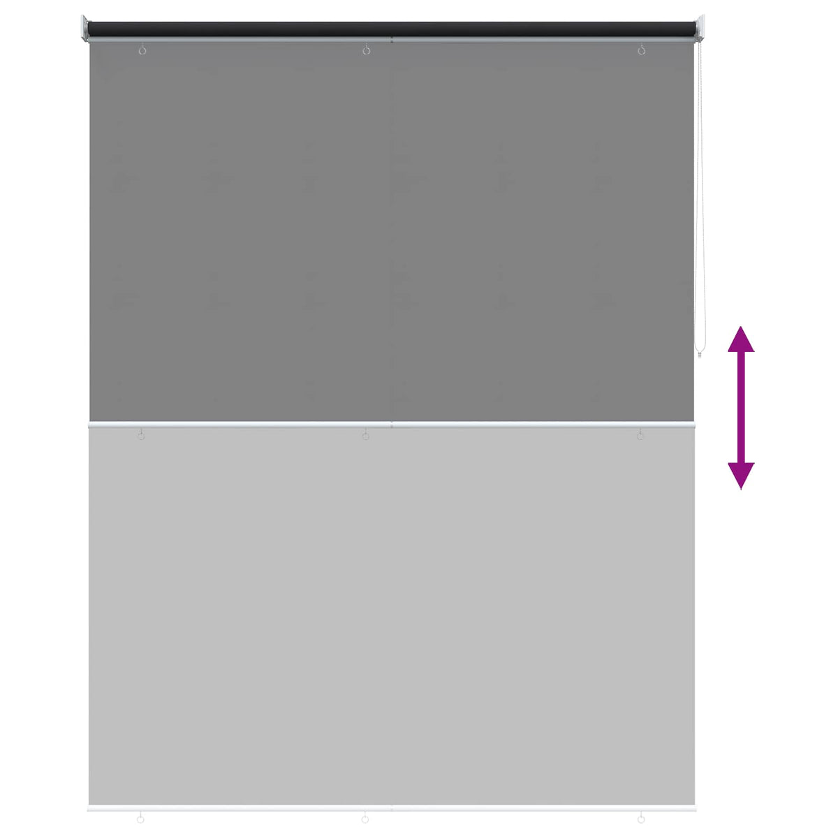 Roleta zaštita od UV zračenja Antracit 180 x 140 cm Poliester