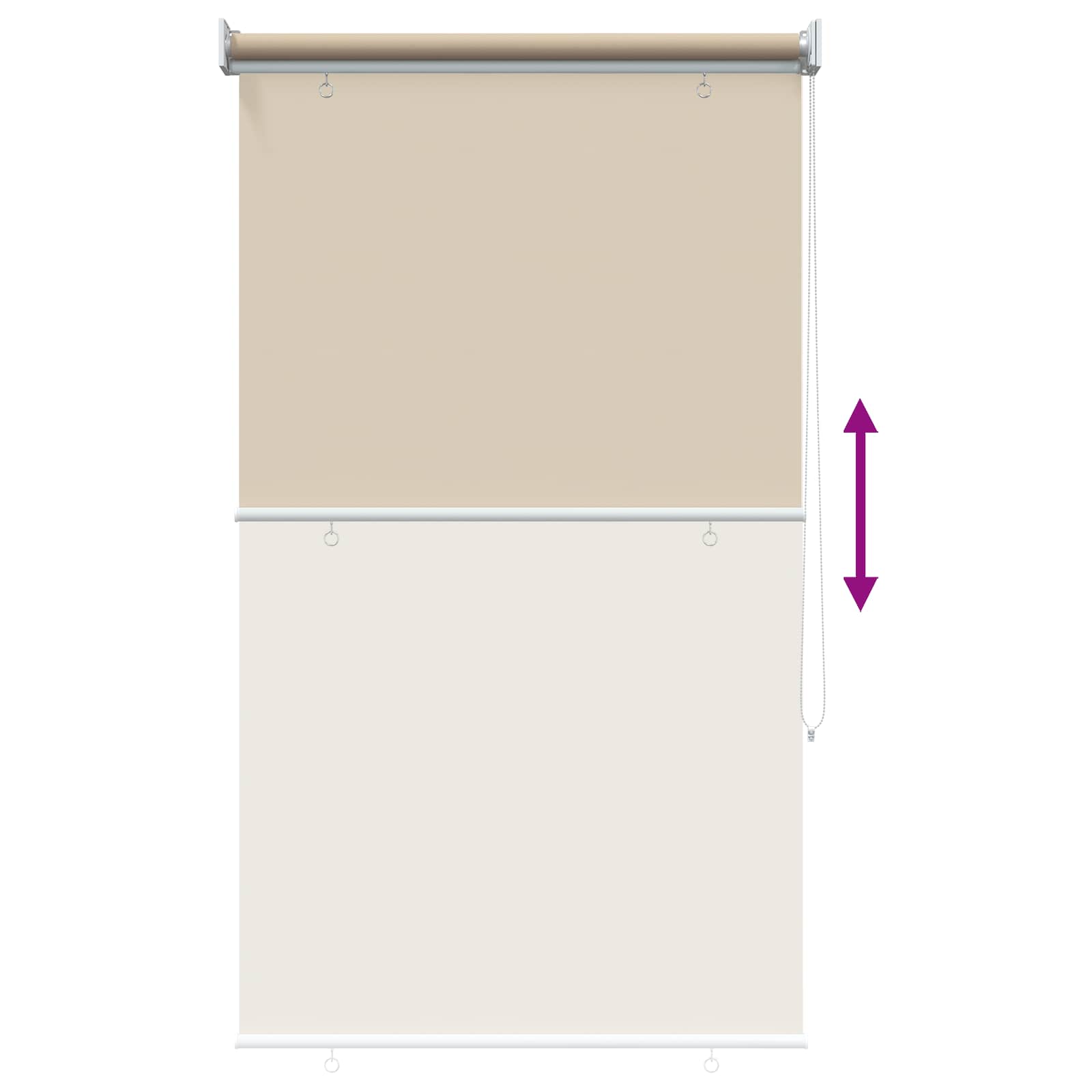 Roleta zaštita od UV zračenja Bež 60 x 140 cm Poliester