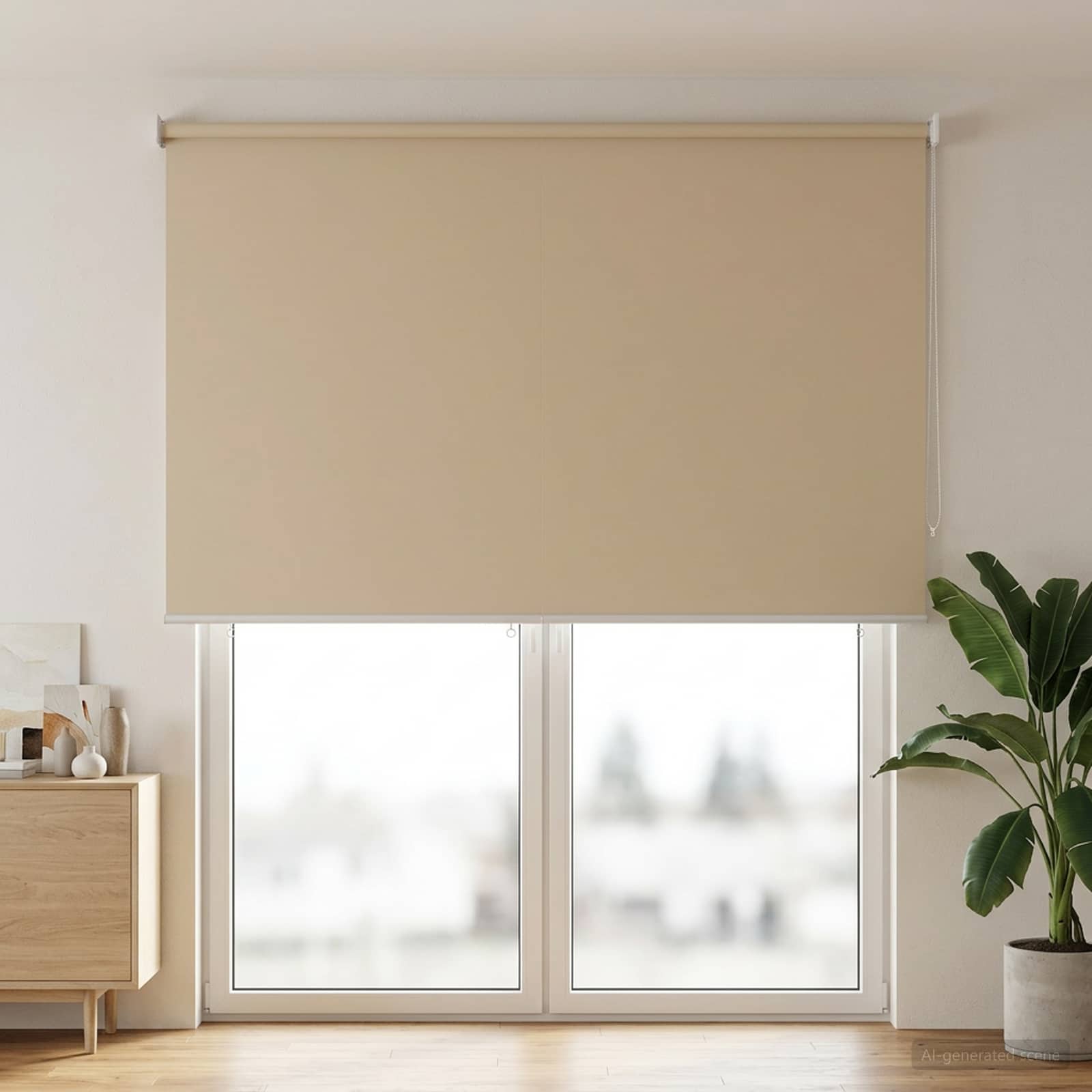 Rolo zavjesa za vanjsku uporabu s UV zaštitom Bež 160 x 230 cm