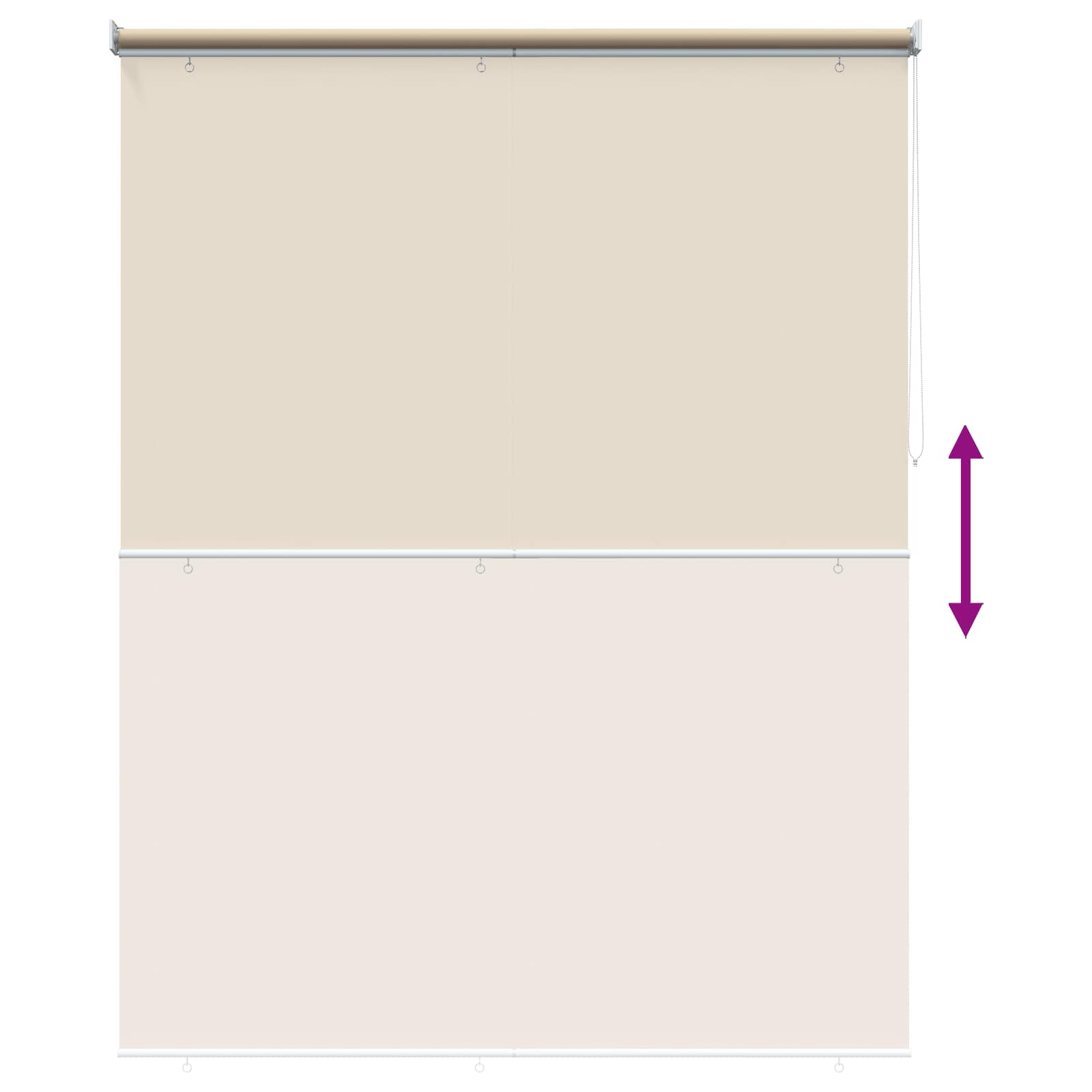 Roleta zaštita od UV zračenja Bež 160 x 230 cm Poliester