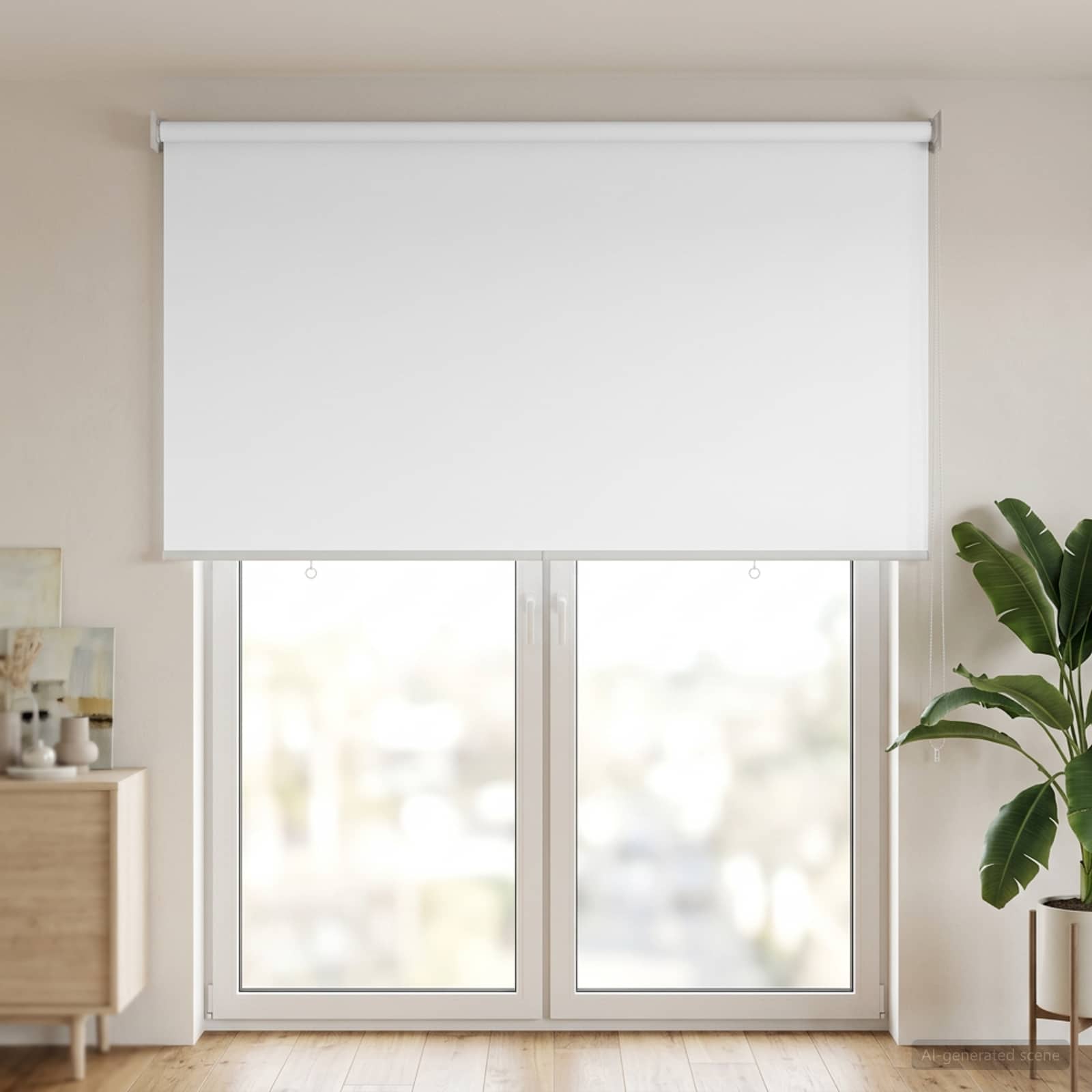 Roleta zaštita od UV zračenja Bijela 100 x 230 cm Poliester
