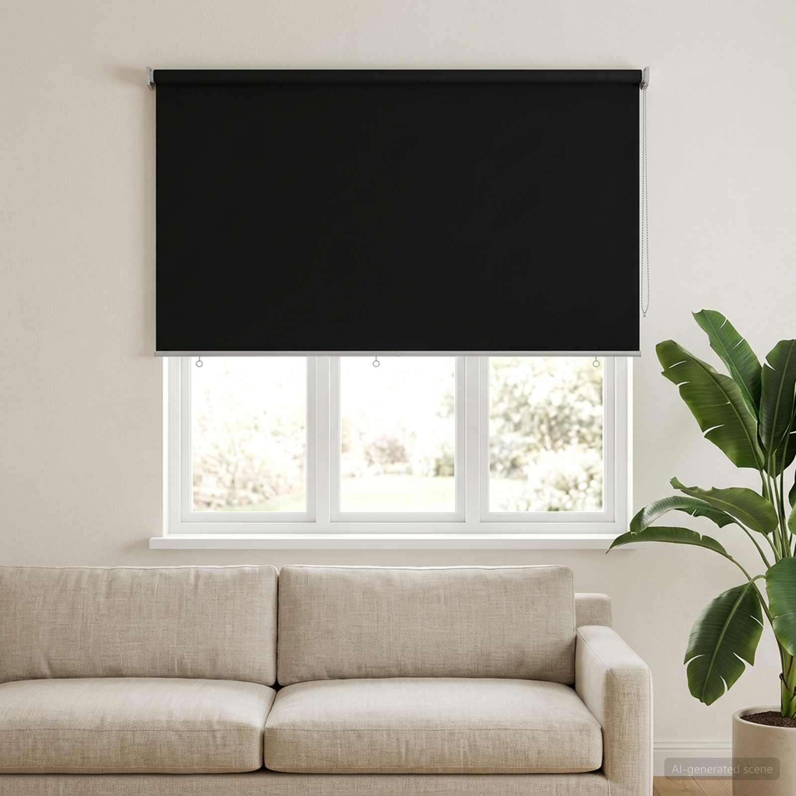 Rolo zavjesa za vanjsku uporabu s UV zaštitom Crna 180 x 140 cm