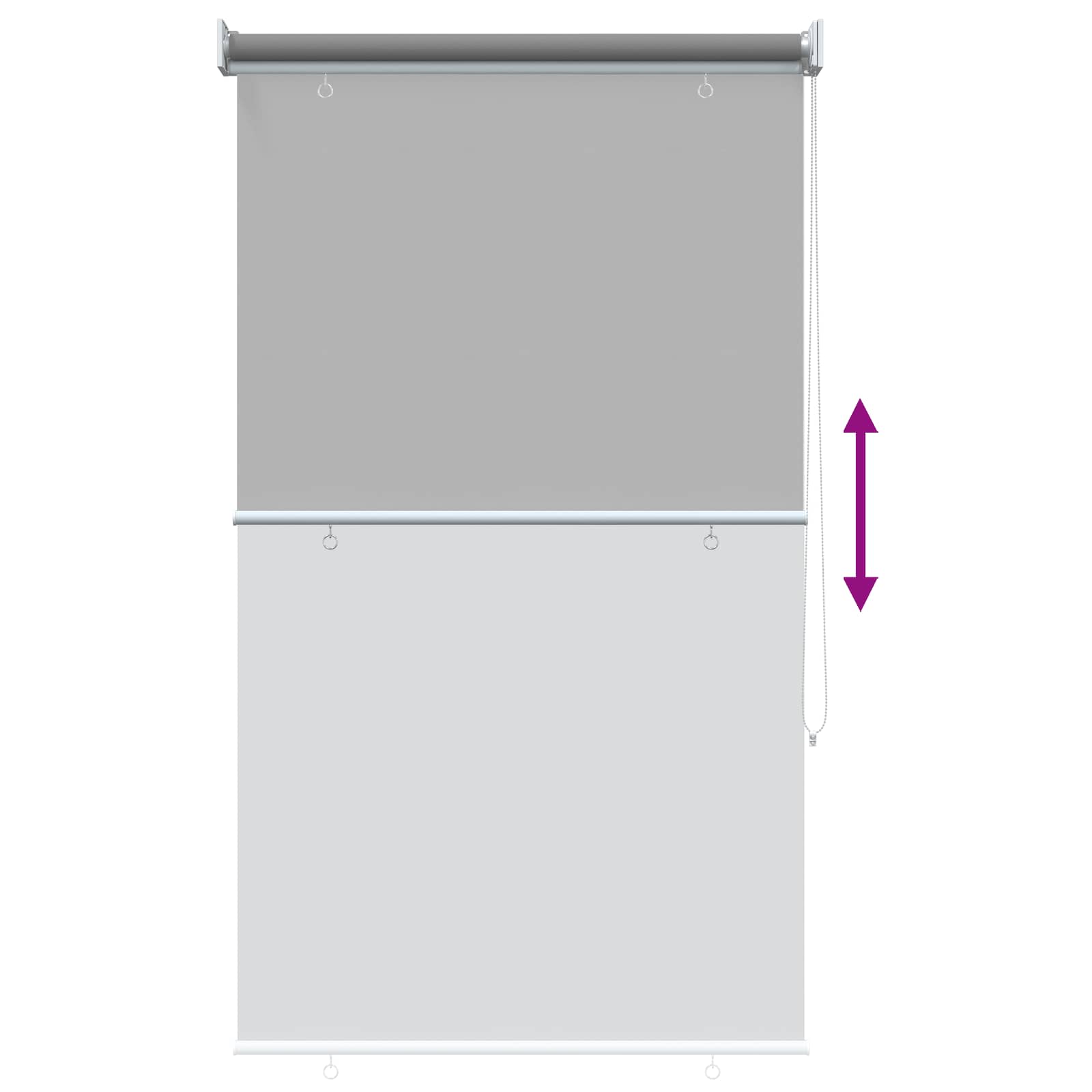 Roleta zaštita od UV zračenja Svjetlosiva 60 x 230 cm Poliester