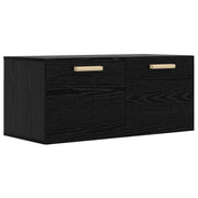 Ormar za Zid Zidna montaža Crni hrast 80 x 36,5 x 35 cm