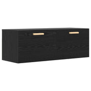 Ormar za Zid Crni hrast 100 x 36,5 x 35 cm Konstruirano drvo