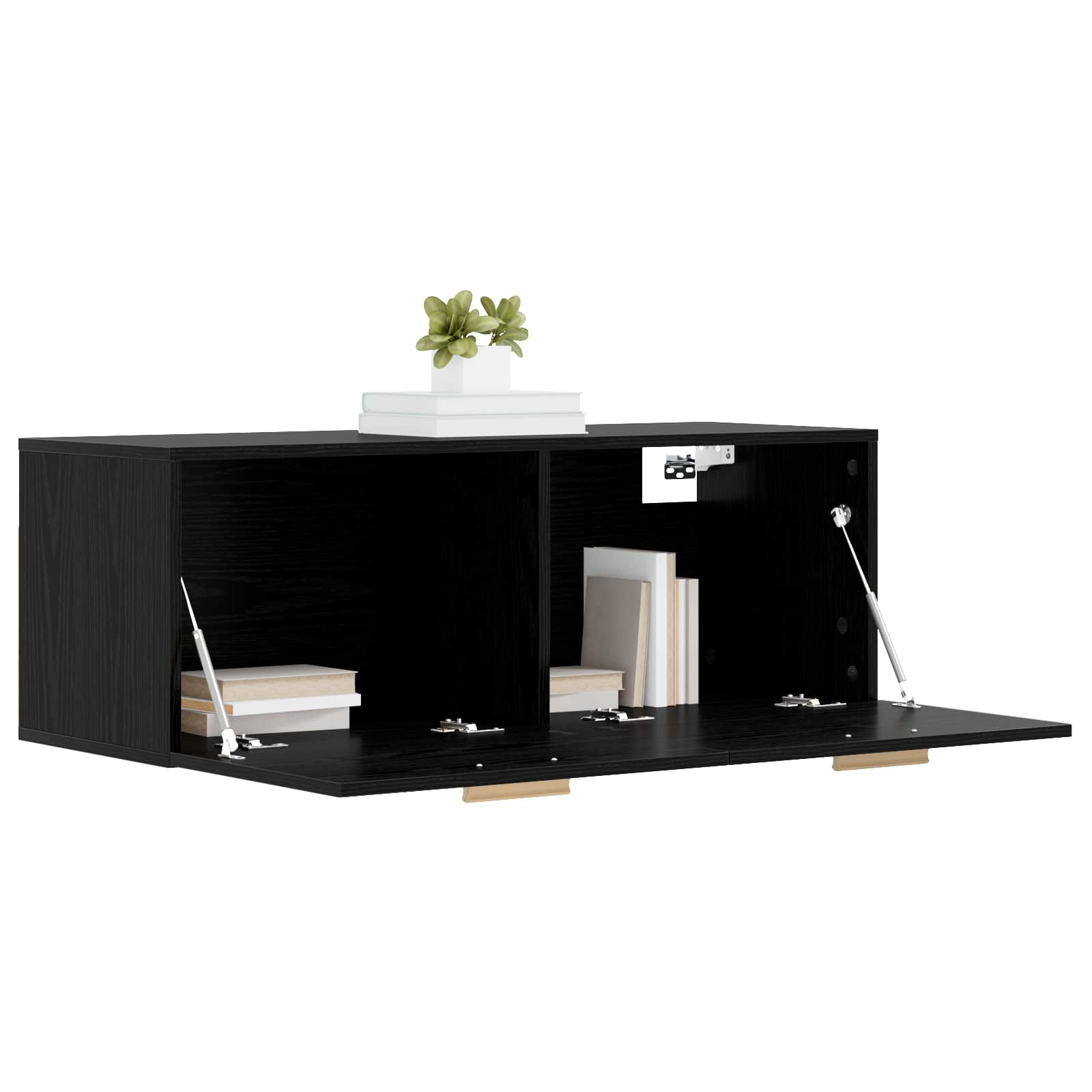 Ormar za Zid Crni hrast 100 x 36,5 x 35 cm Konstruirano drvo
