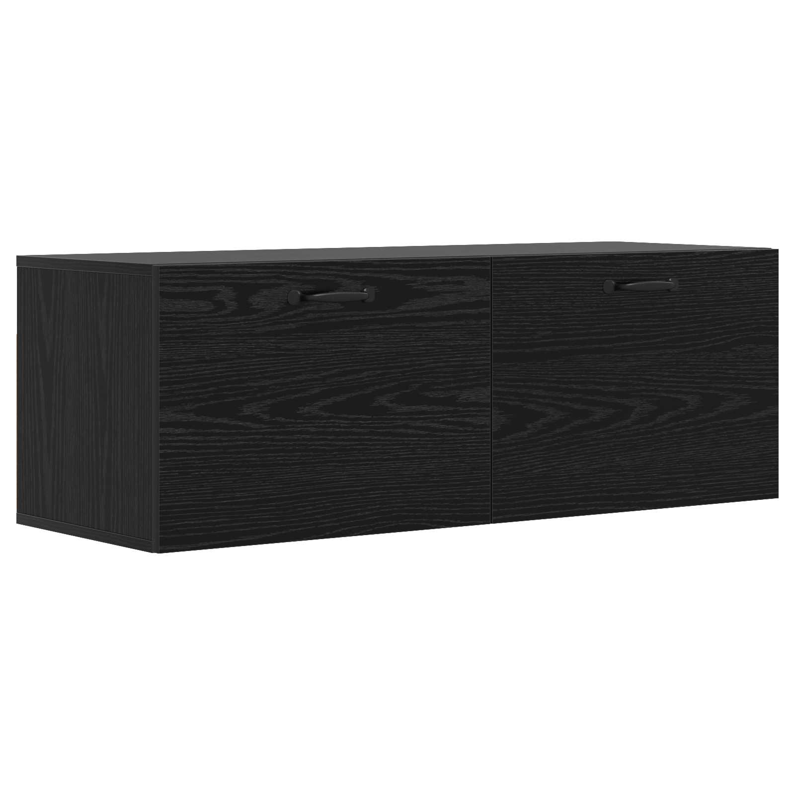 Ormar za Zid Crni hrast 100 x 36,5 x 35 cm Konstruirano drvo
