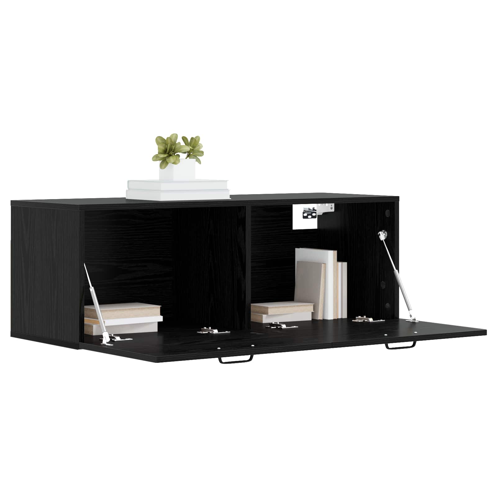 Ormar za Zid Crni hrast 100 x 36,5 x 35 cm Konstruirano drvo