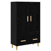 Highboard Crni hrast 70 x 31 x 115 cm Konstruirano drvo