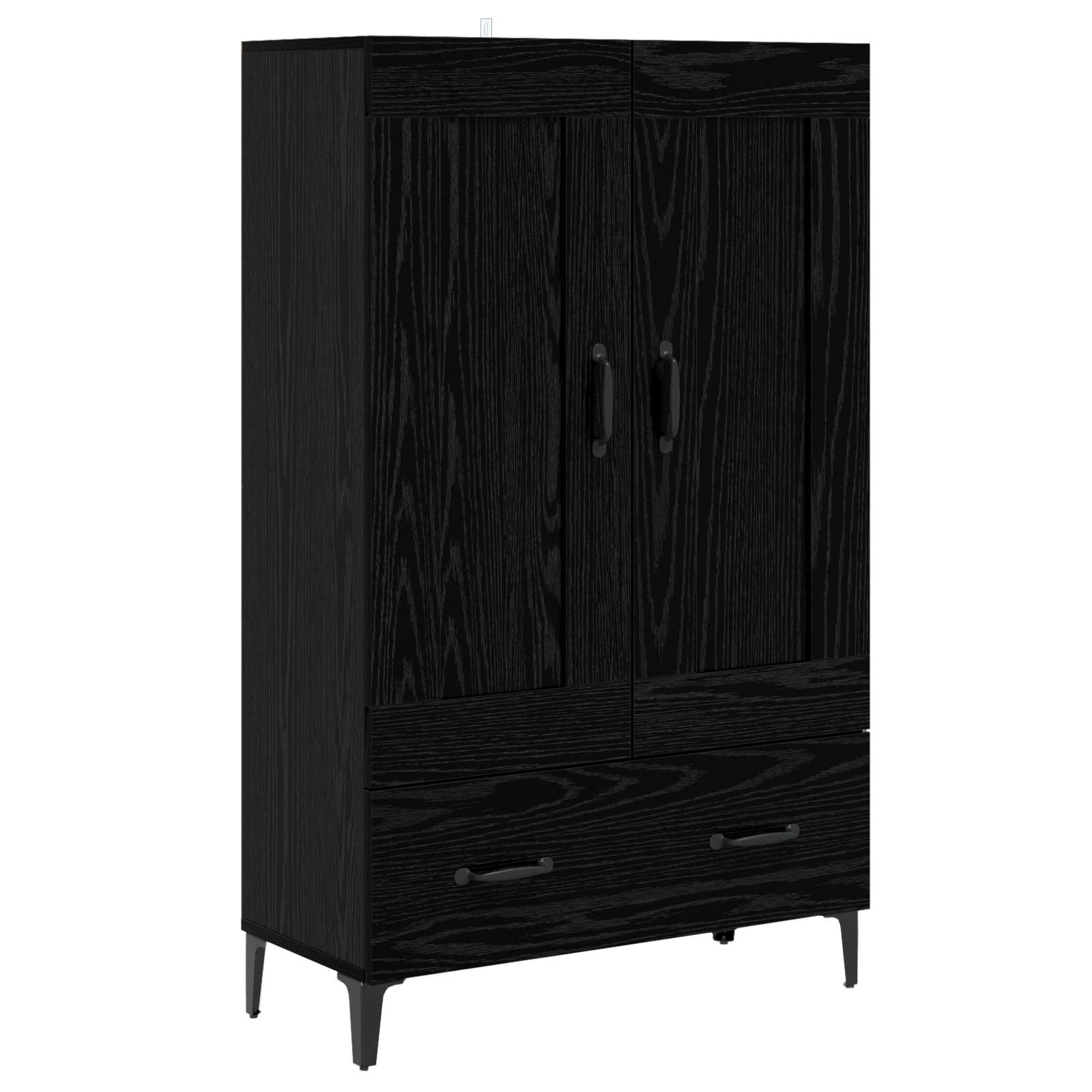 Highboard Crni hrast 70 x 31 x 115 cm Konstruirano drvo