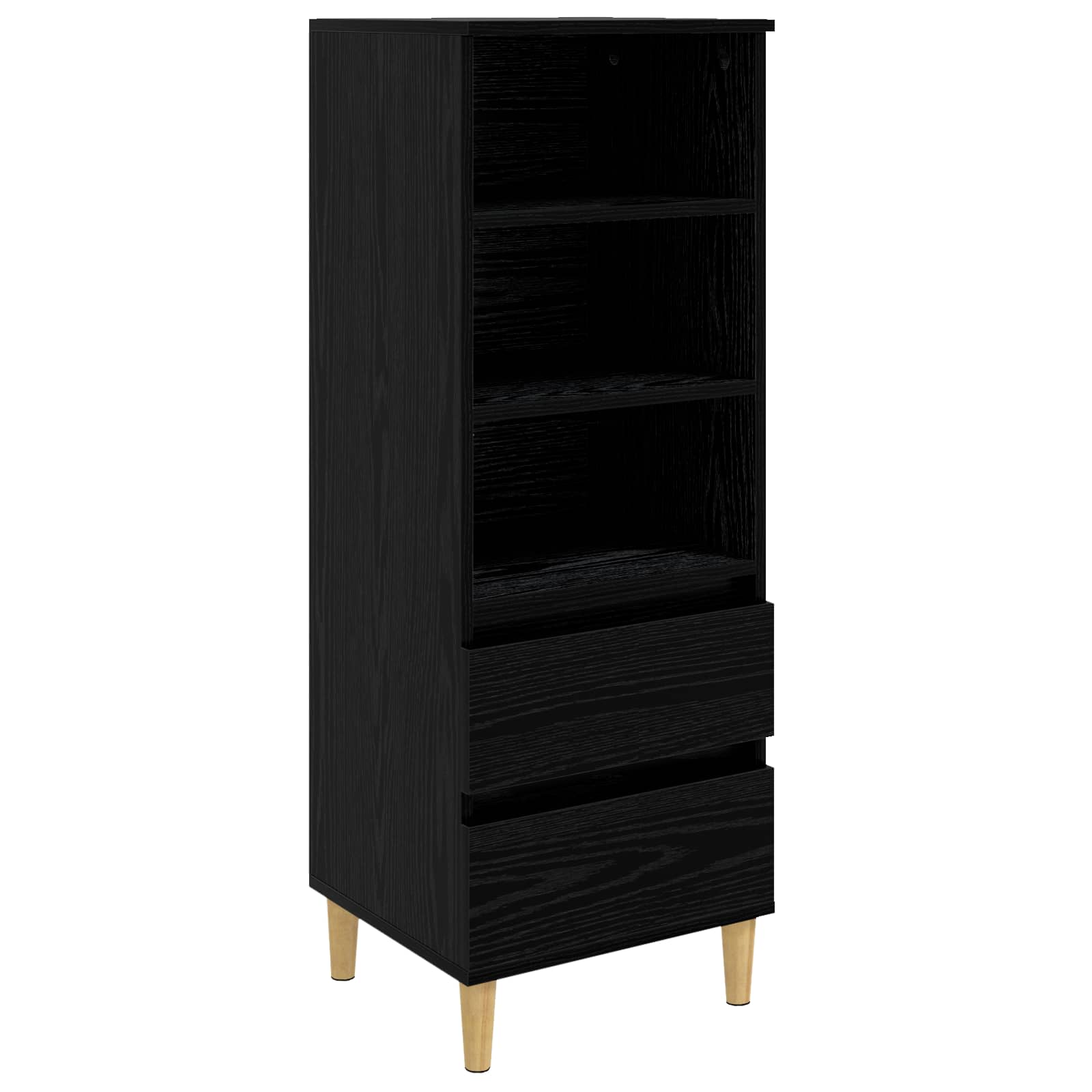 Highboard Crni hrast 40 x 36 x 110 cm Konstruirano drvo