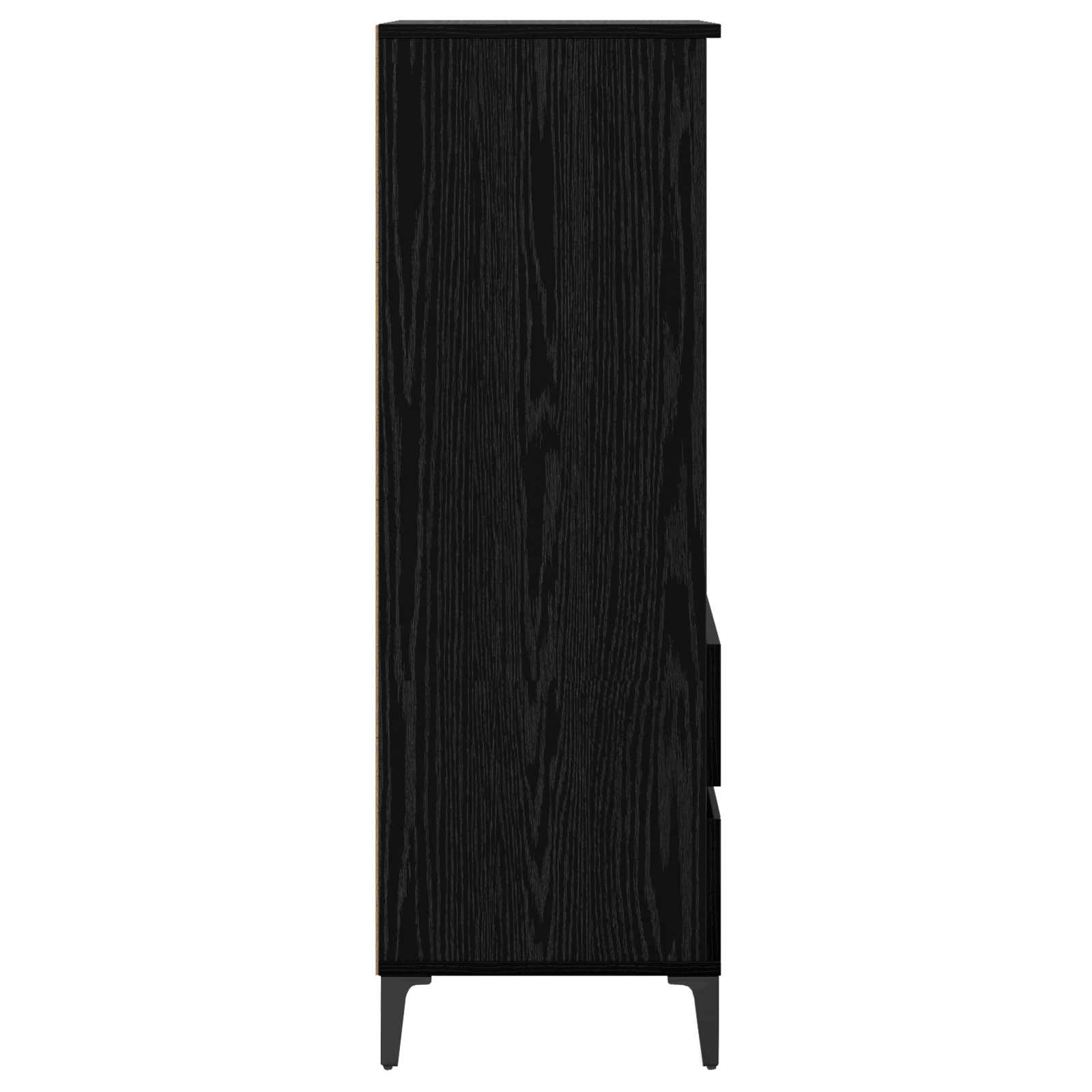Highboard Crni hrast 40 x 36 x 110 cm Konstruirano drvo