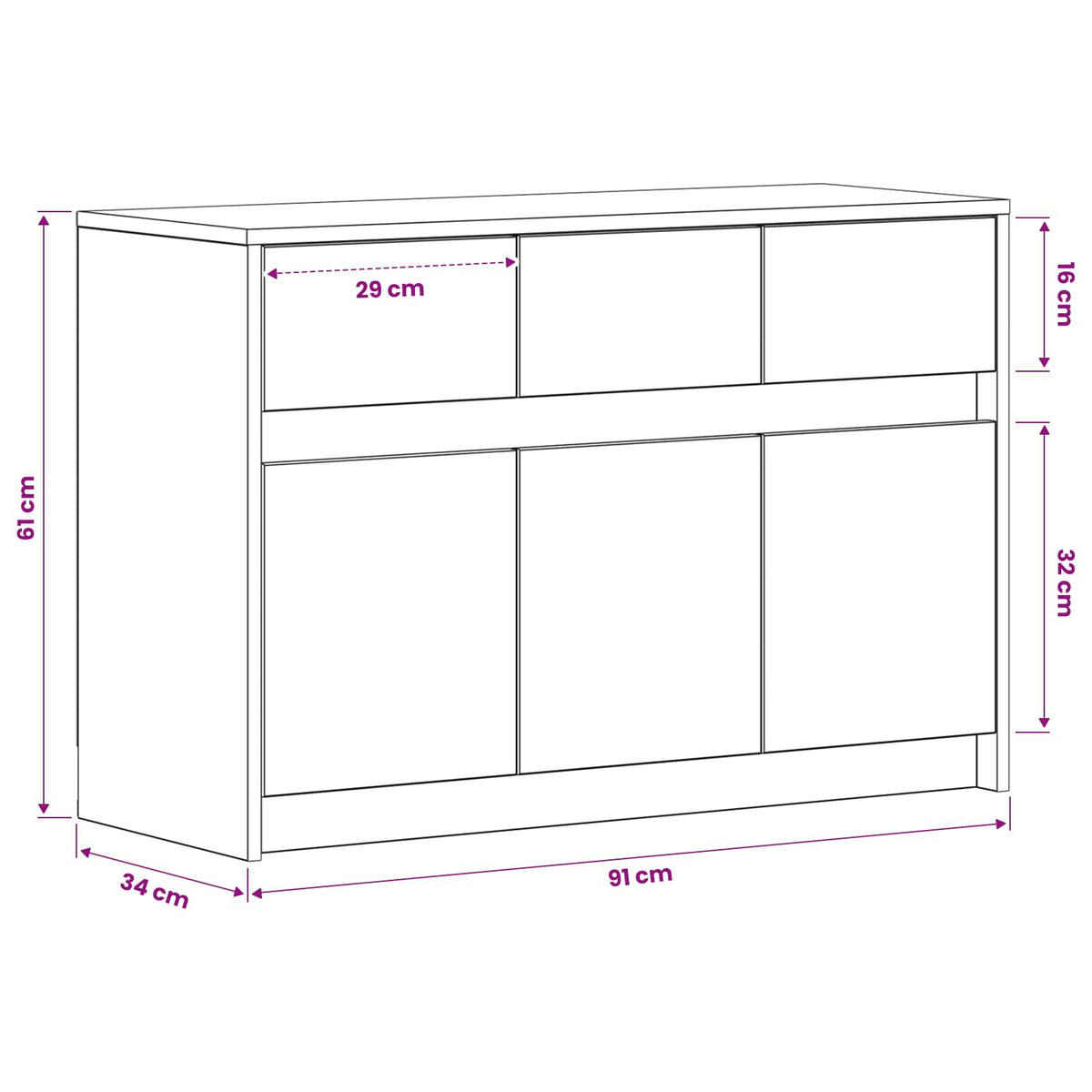 TV ormar 91 x 34 x 61 cm Staro drvo Konstruirano drvo