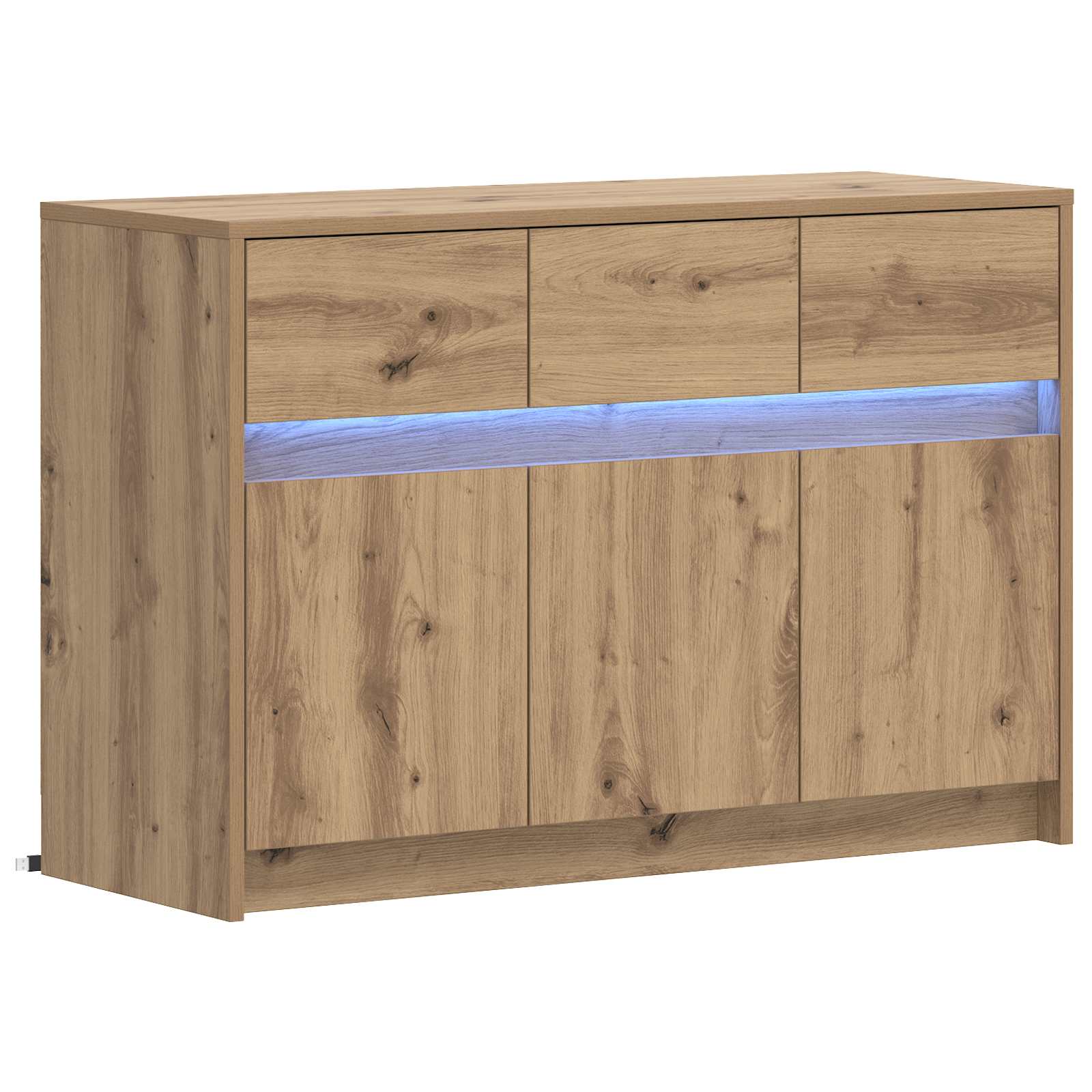 TV ormar 91 x 34 x 61 cm Hrast artisan Konstruirano drvo