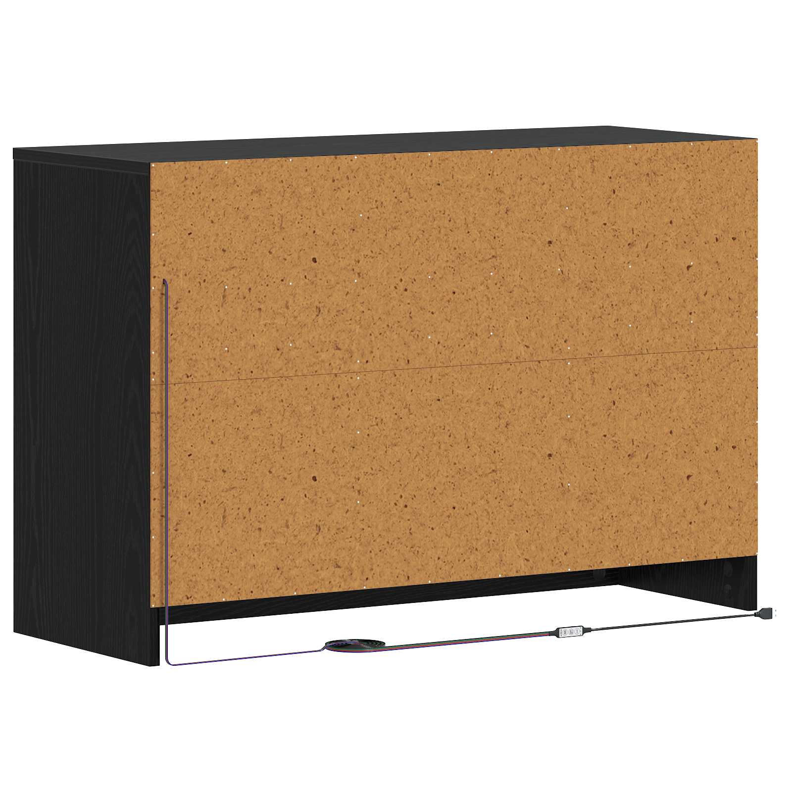 TV ormar 91 x 34 x 61 cm Crni hrast Konstruirano drvo