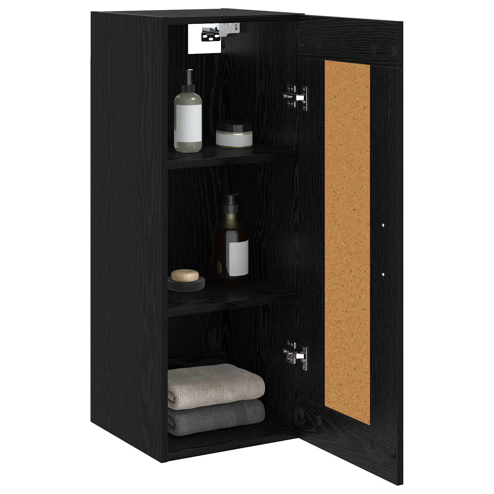 Ormar za Zid Crni hrast 34,5 x 34 x 90 cm Konstruirano drvo