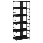 Polica Crni hrast 78,5 x 33 x 188,5 cm metal PB