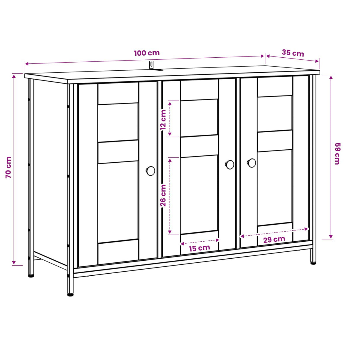 Kreveta Staro drvo 100 x 35 x 70 cm Konstruirano drvo