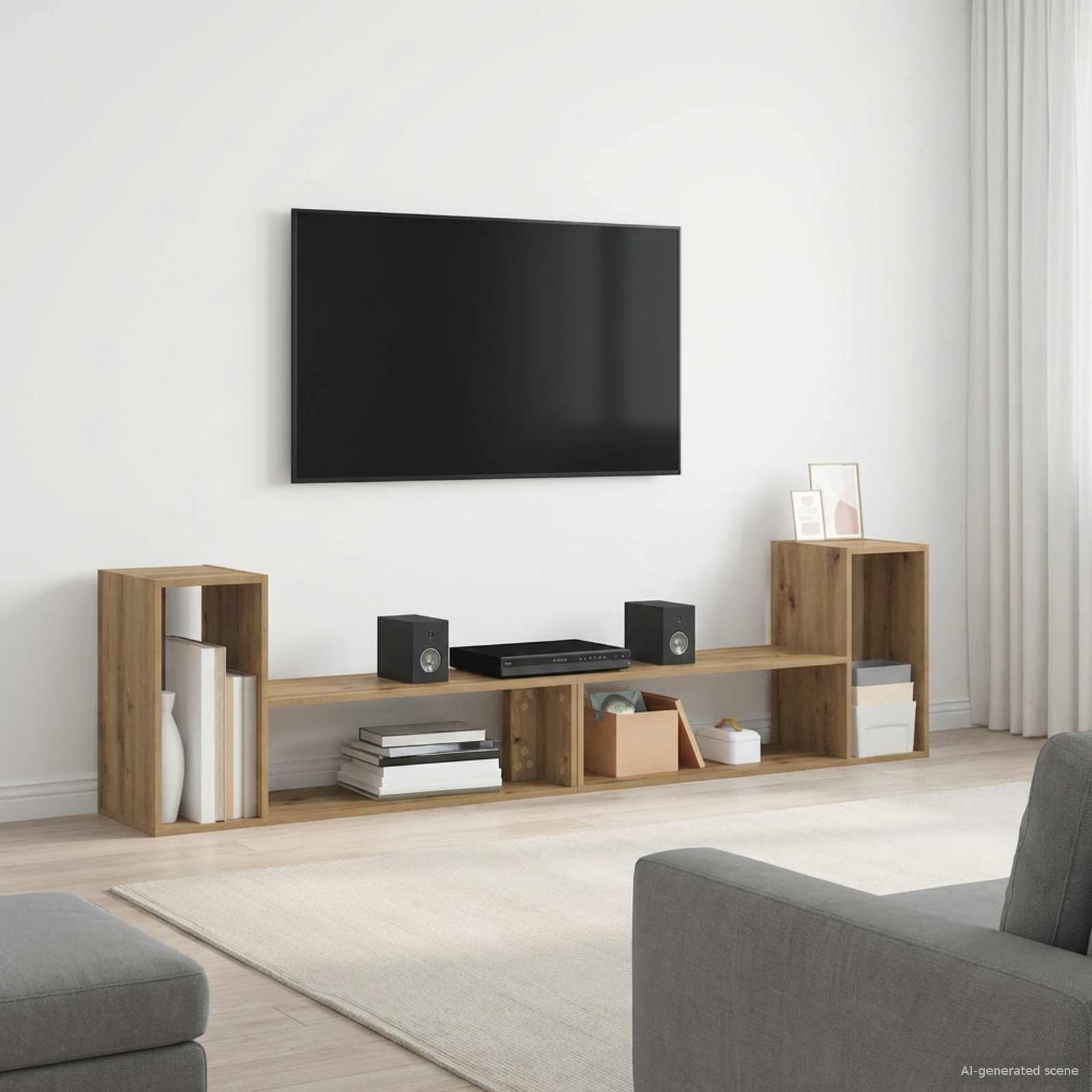 TV ormar 100 x 30 x 50 cm Hrast artisan Konstruirano drvo