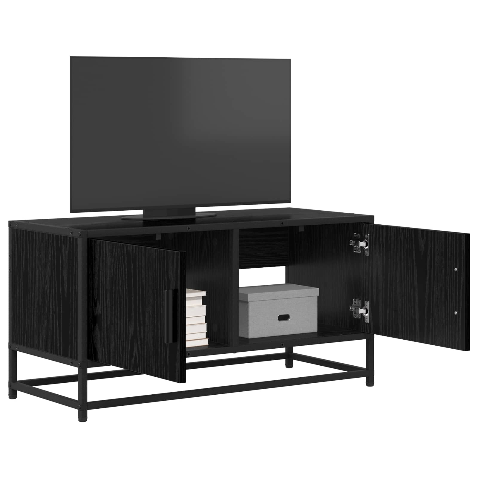TV ormar 80 x 34,5 x 40 cm Crni hrast Konstruirano drvo