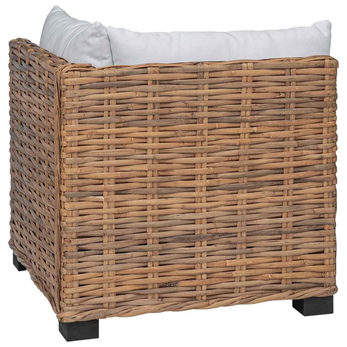 Kutna sofa s jastucima GENDT Prirodni ratan Prirodna