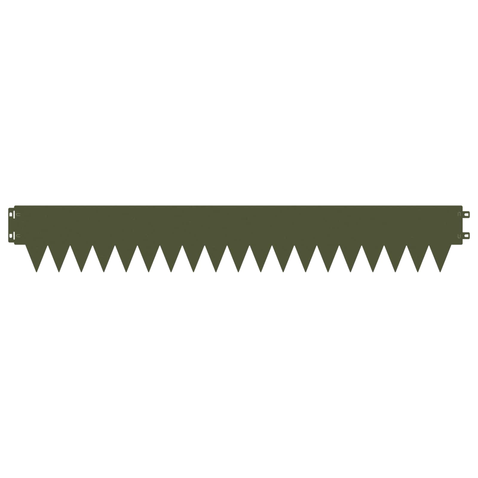 Ograda oko Travnjaka 50 pcs 103 x 15 cm metal Maslinastozelena