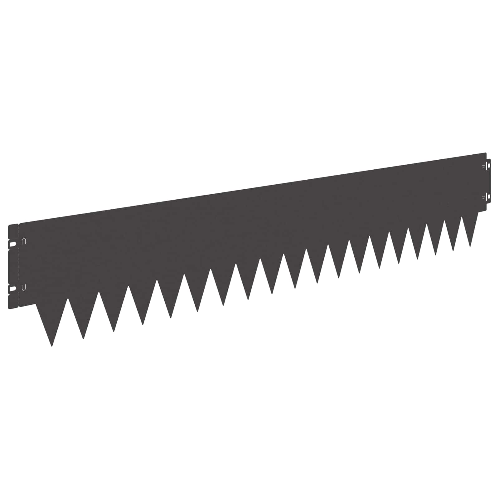Ograda oko Travnjaka 20 pcs 103 x 20 cm metal Crna
