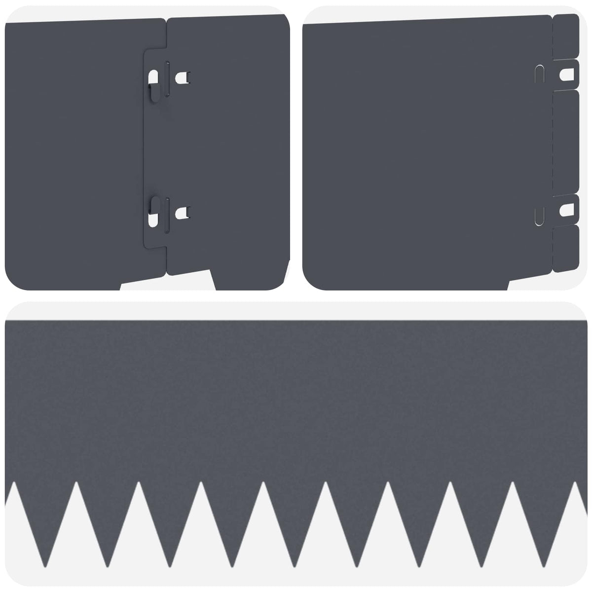 Ograda oko Travnjaka 20 pcs 103 x 20 cm metal Antracit