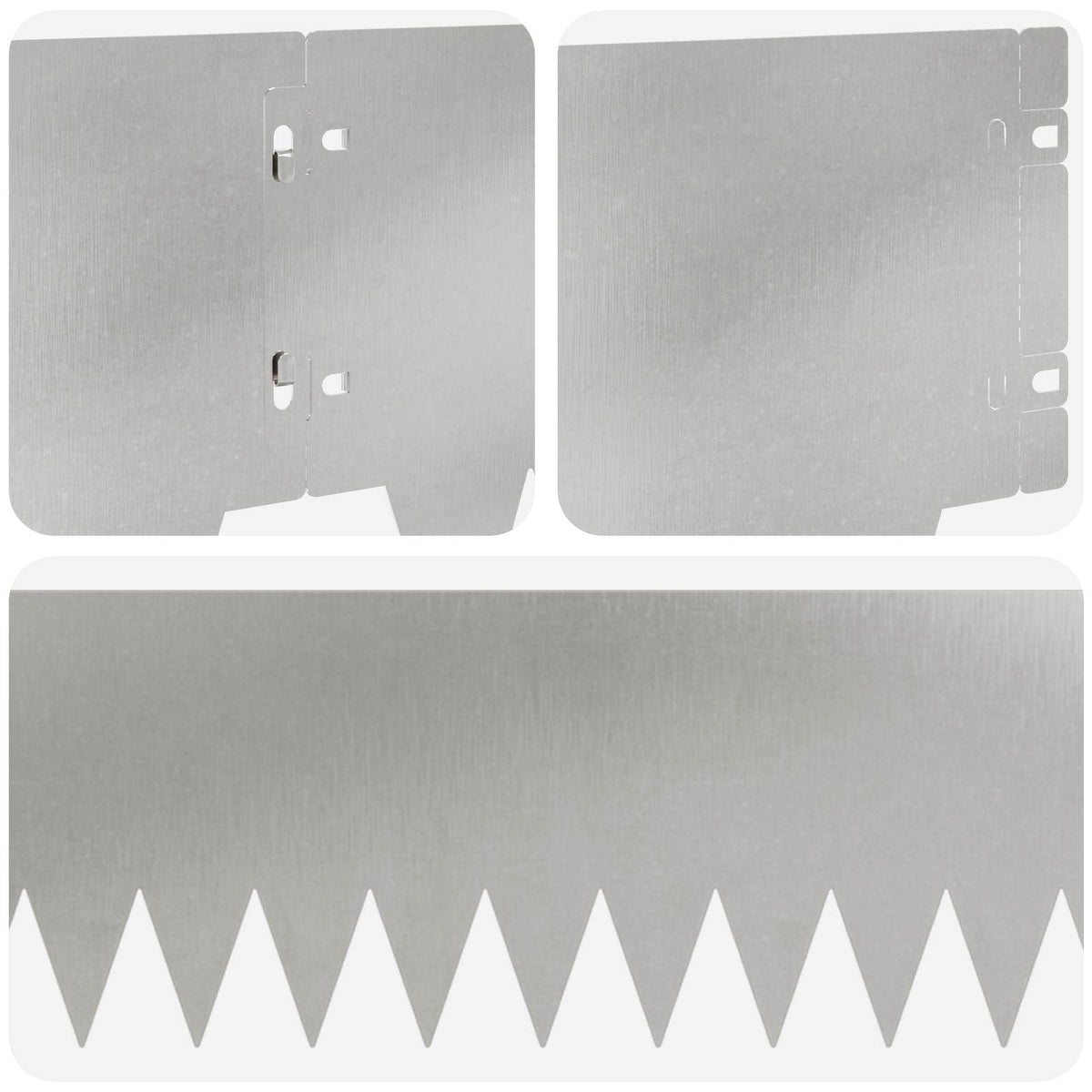 Ograda oko Travnjaka 20 pcs 103 x 20 cm metal Srebrna